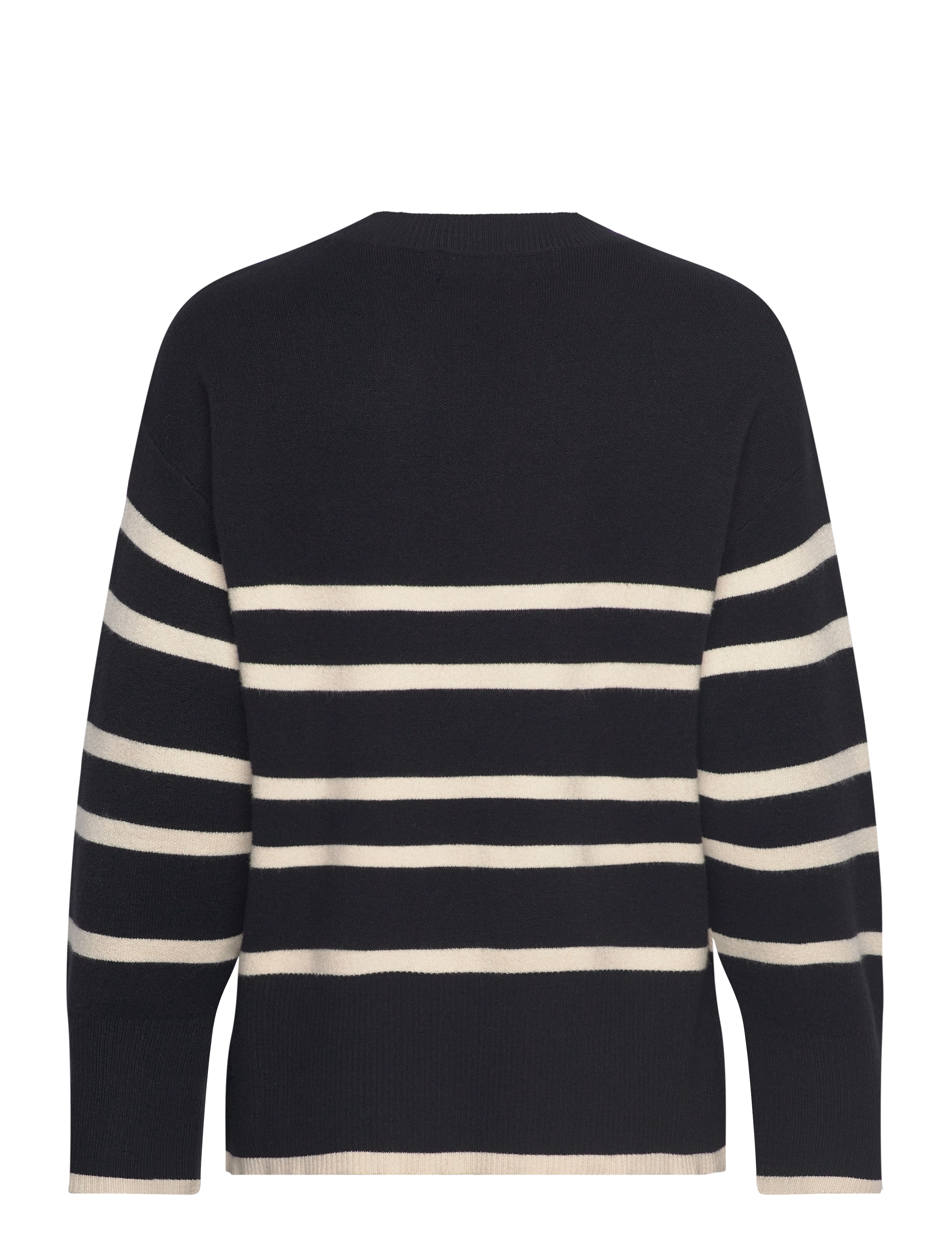 Vero Moda Maternity - VMMSABA LS O-NECK STRIPE PULLOVER GA - tröjor - black - 2