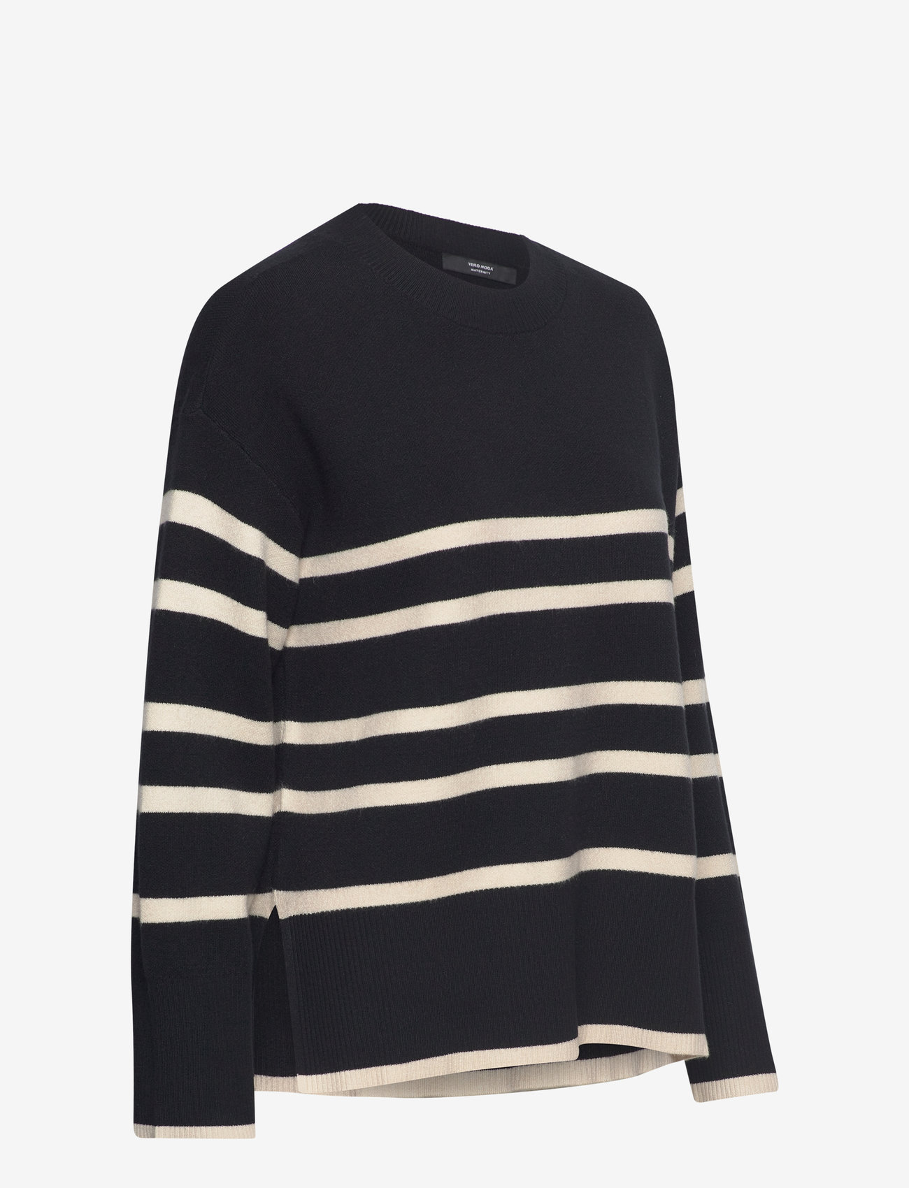 Vero Moda Maternity - VMMSABA LS O-NECK STRIPE PULLOVER GA - trøjer - black - 4