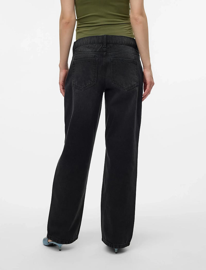 Vero Moda Maternity - VMMTESS WIDE BL JEANS NOOS - bottoms - black denim - 4