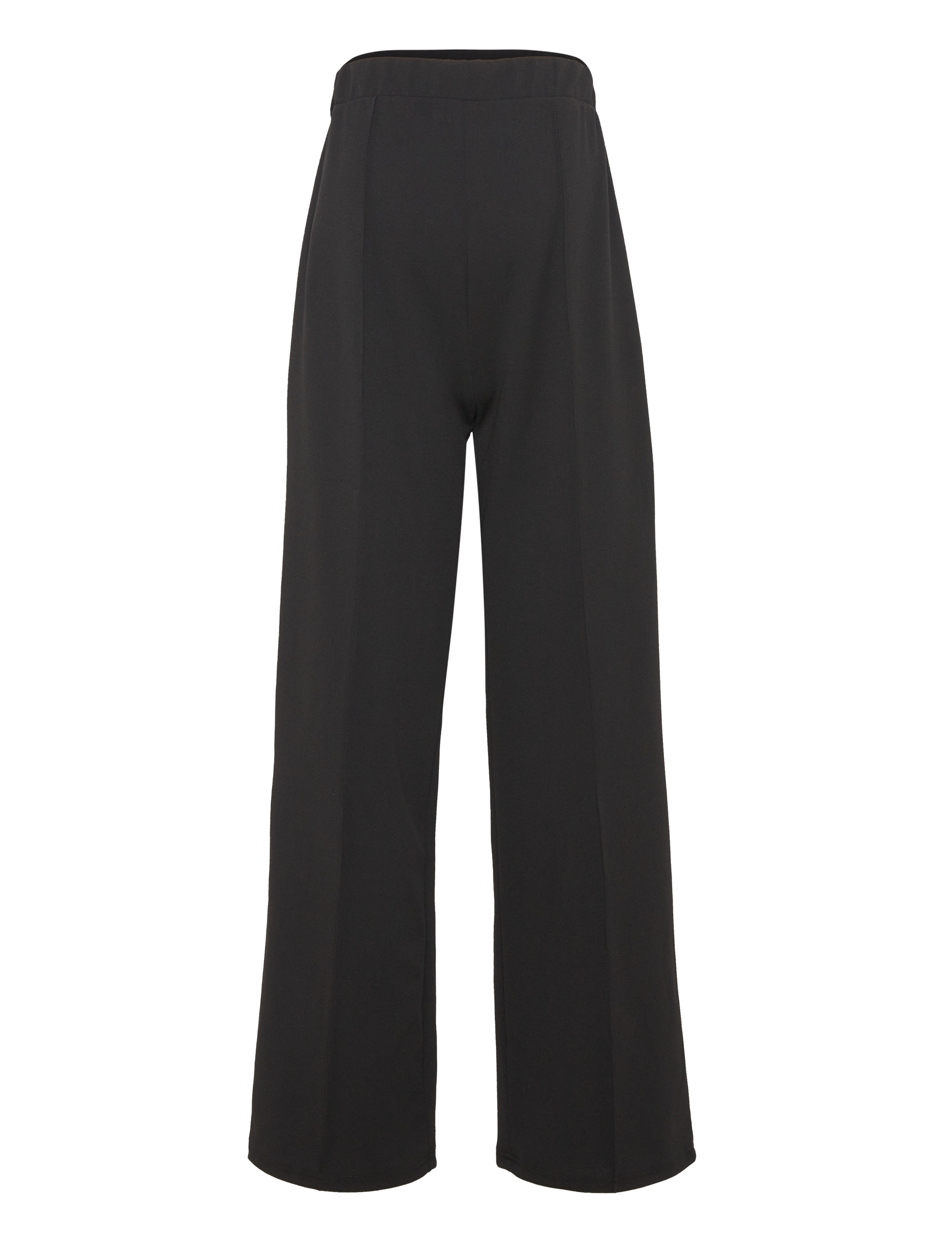 Vero Moda Maternity VMMBECKY HW WIDE PULL ON JRS PANT NOOS - Püksid - BLACK / black