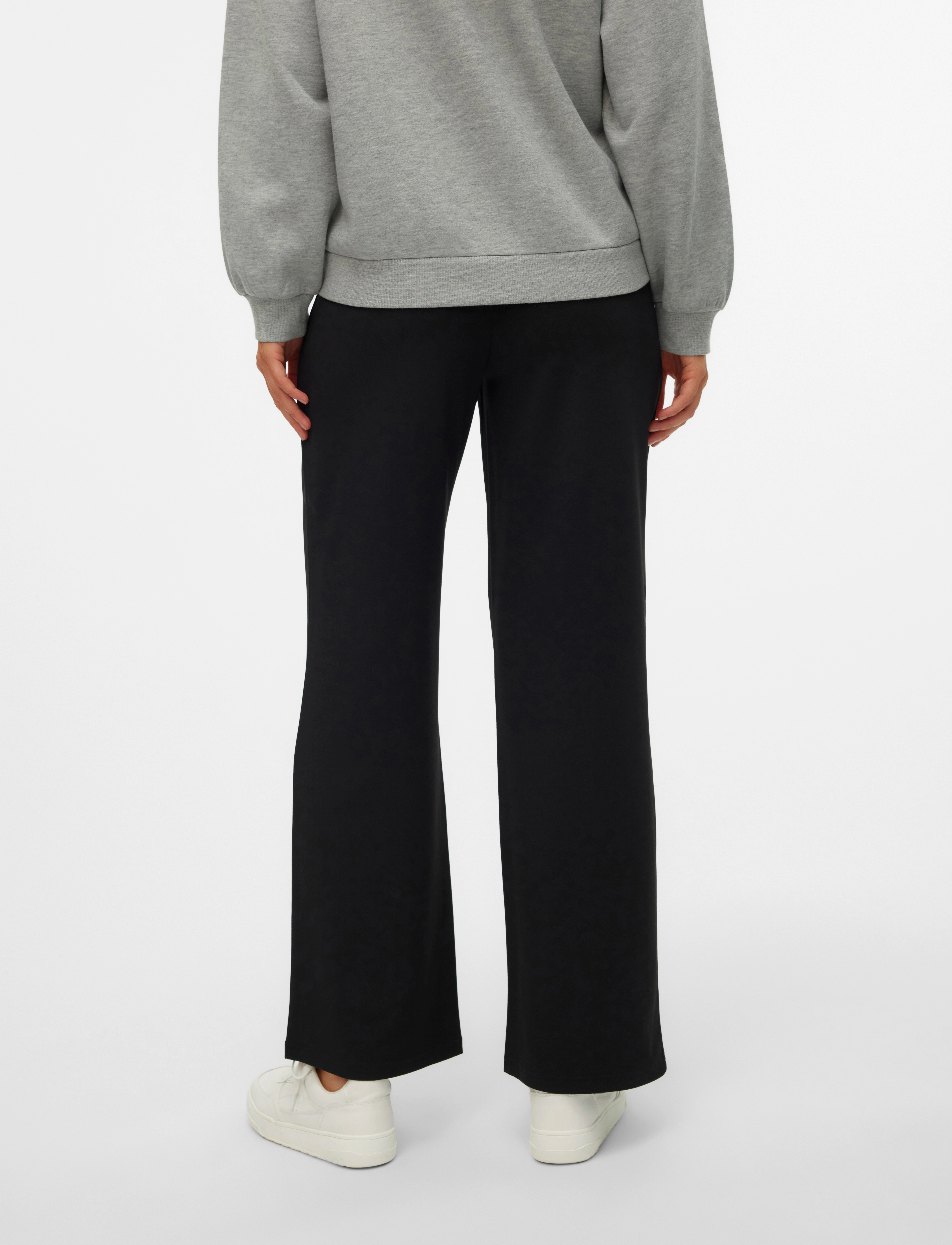 Vero Moda Maternity - VMMBECKY HW WIDE PULL ON JRS PANT NOOS - alaosat - black - 4