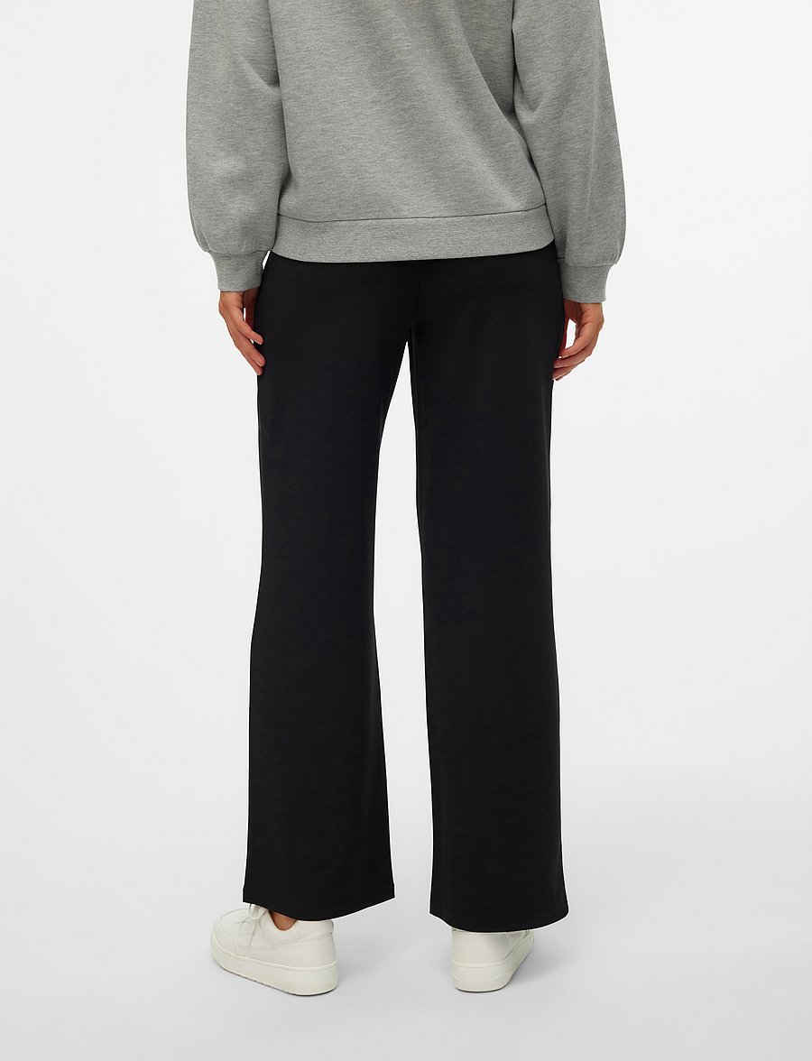 Vero Moda Maternity - VMMBECKY HW WIDE PULL ON JRS PANT NOOS - alaosat - black - 4
