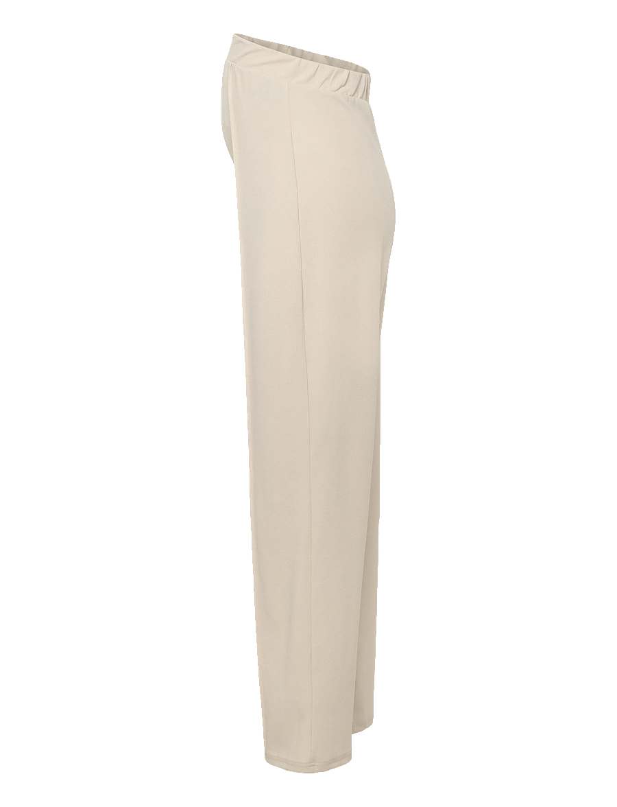 Vero Moda Maternity - VMMBECKY HW WIDE PULL ON JRS PANT - hosen mit weitem bein - pumice stone - 2