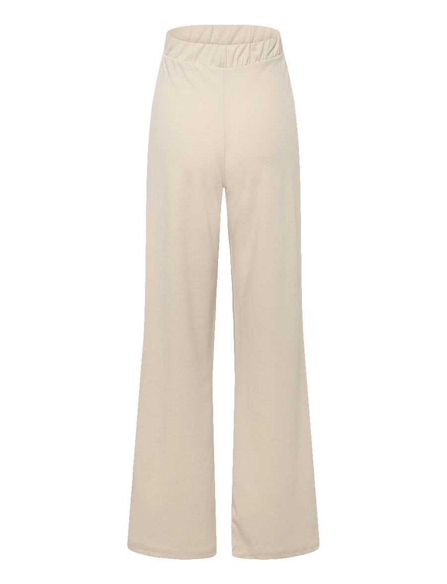 Vero Moda Maternity - VMMBECKY HW WIDE PULL ON JRS PANT - hosen mit weitem bein - pumice stone - 3