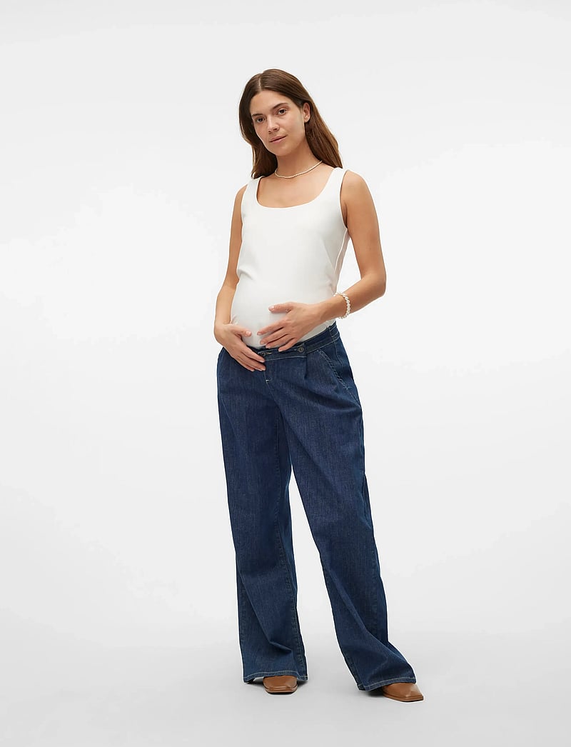 Vero Moda Maternity - VMMMILLION SL SQUARE TOP 2-WAY JRS 2PACK - tanktops - black - 3