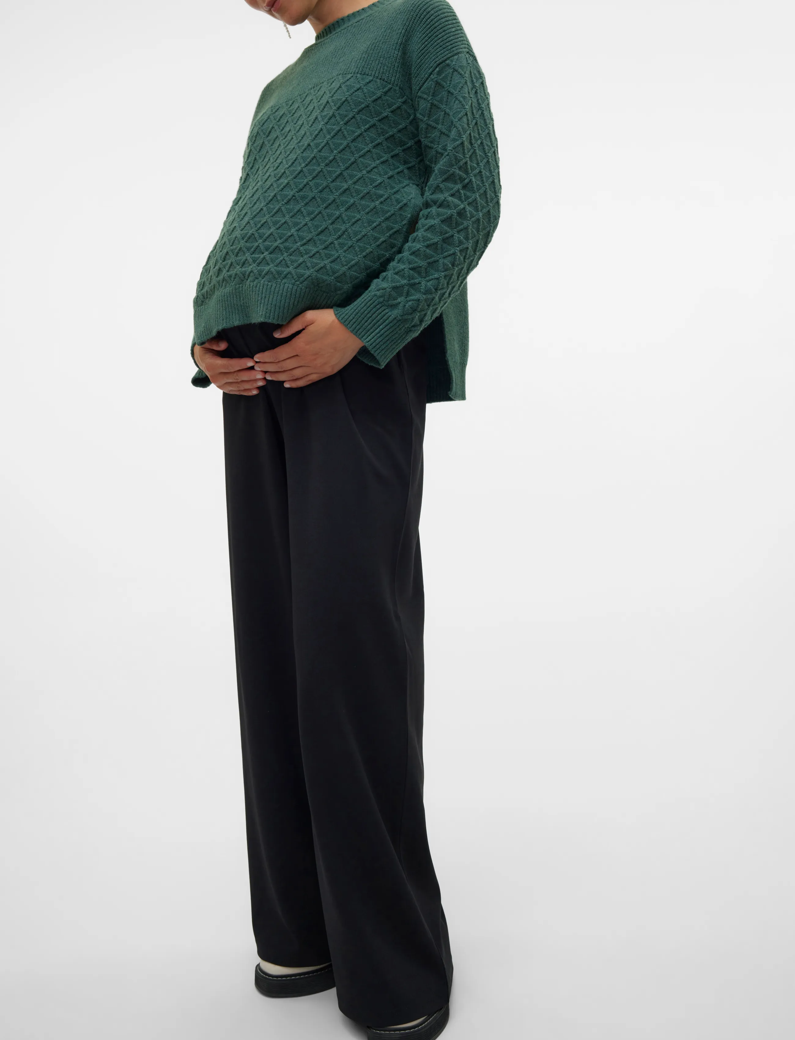 Vero Moda Maternity - VMMBECKY SUPER WIDE PANTS - black - 0