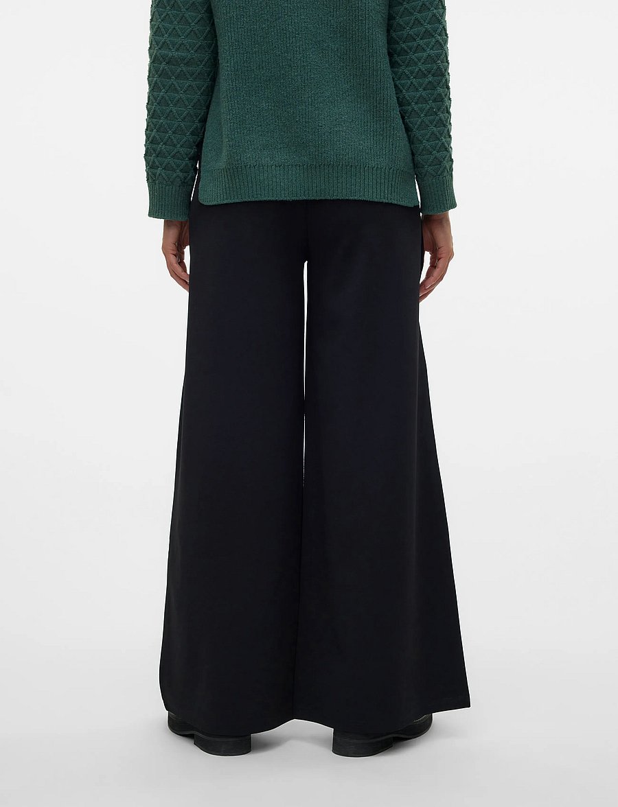 Vero Moda Maternity - VMMBECKY SUPER WIDE PANTS - graviditetsprodukter - black - 3