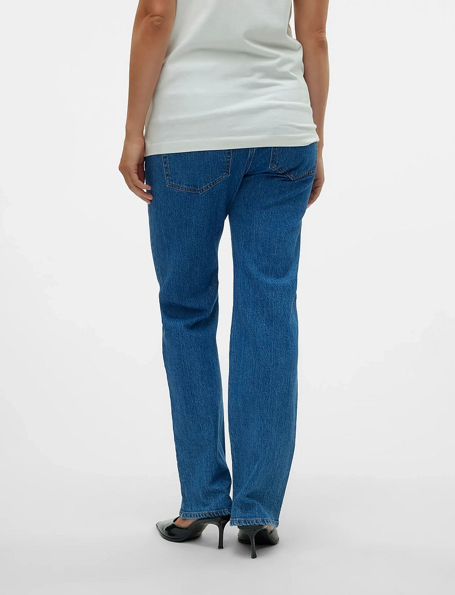 Vero Moda Maternity - VMMTESSA STRAIGHT JEANS RA360 GA - underdele - medium blue denim - 4