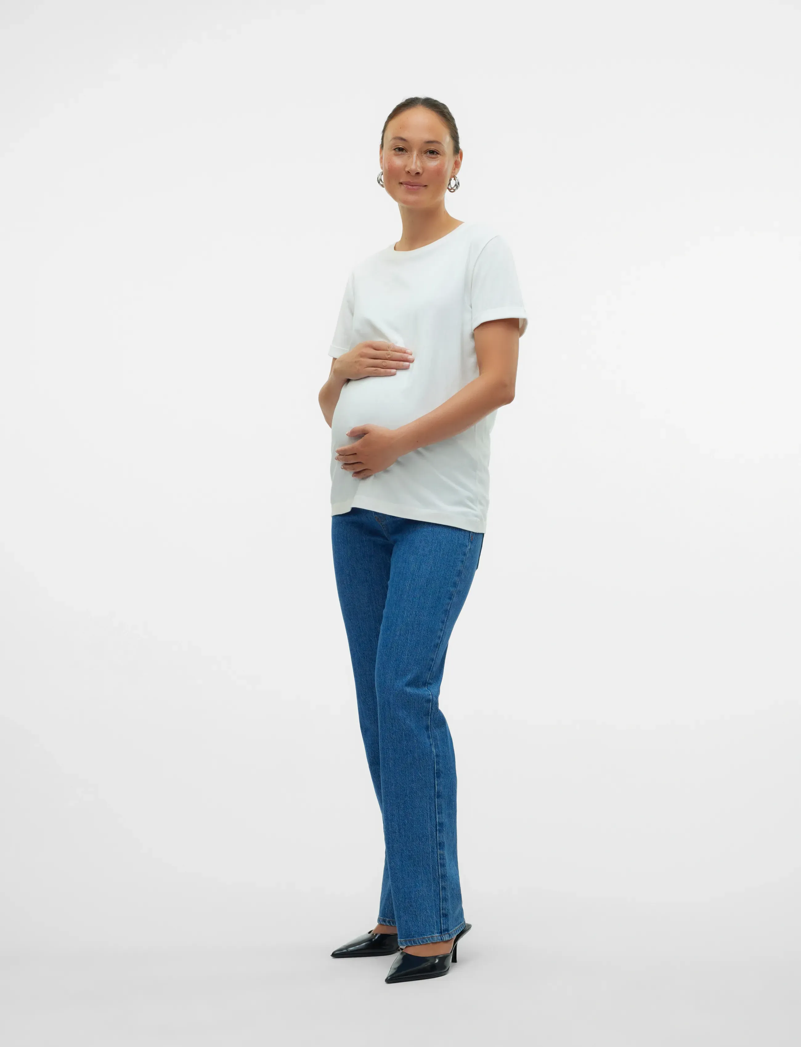 Vero Moda Maternity - VMMTESSA STRAIGHT JEANS RA360 GA - underdele - medium blue denim - 5