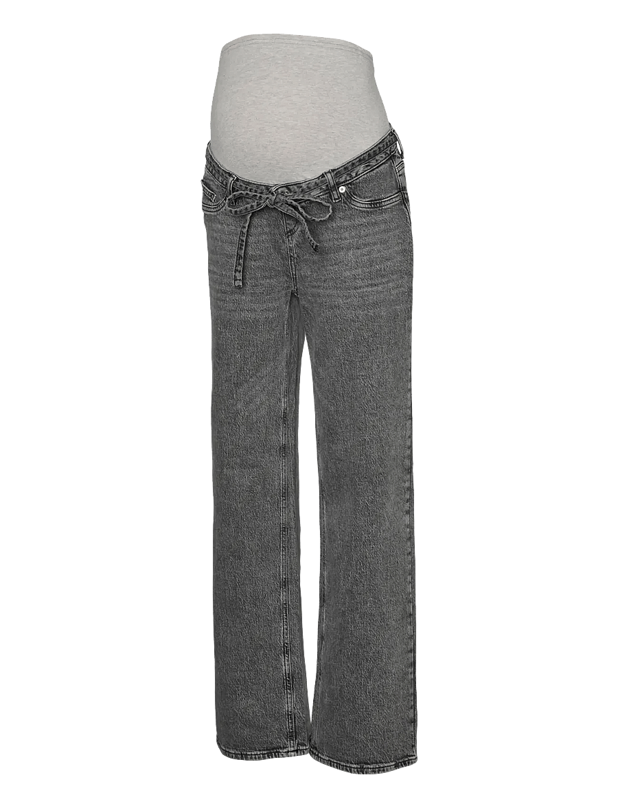 Vero Moda Maternity - VMMTESSA WIDE BELT JEANS RA206 - nederdelar - medium grey denim - 1