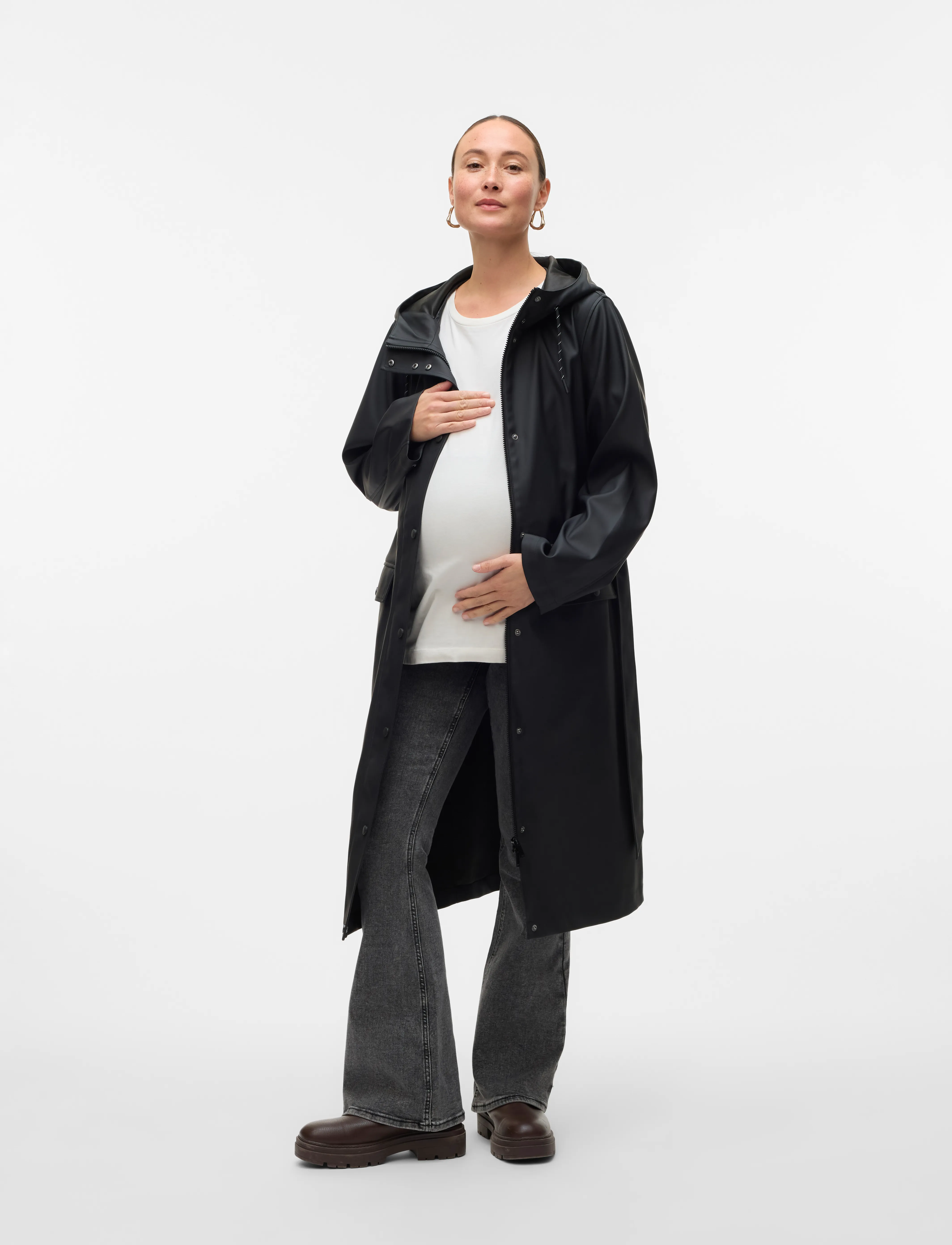 Vero Moda Maternity - VMMMALOU COATED COAT - black - 3