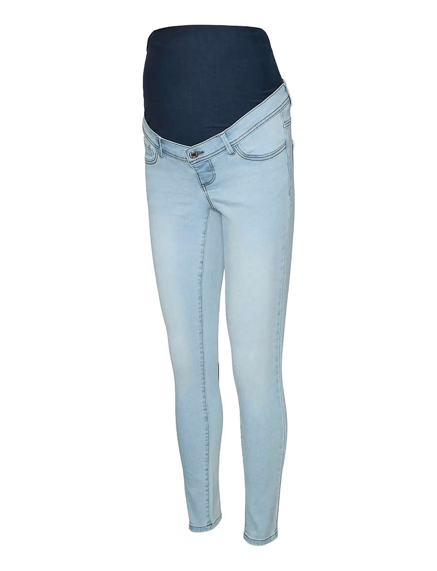 Vero Moda Maternity - VMMTANYA S PIPING JEANS VI352 GA NOOS - broeken - light blue denim - 1