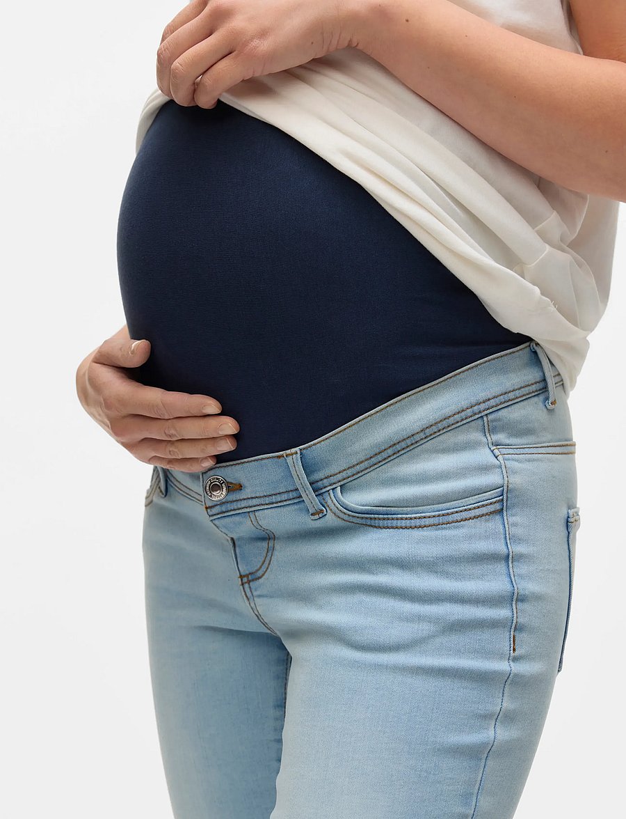 Vero Moda Maternity - VMMTANYA S PIPING JEANS VI352 GA NOOS - broeken - light blue denim - 4