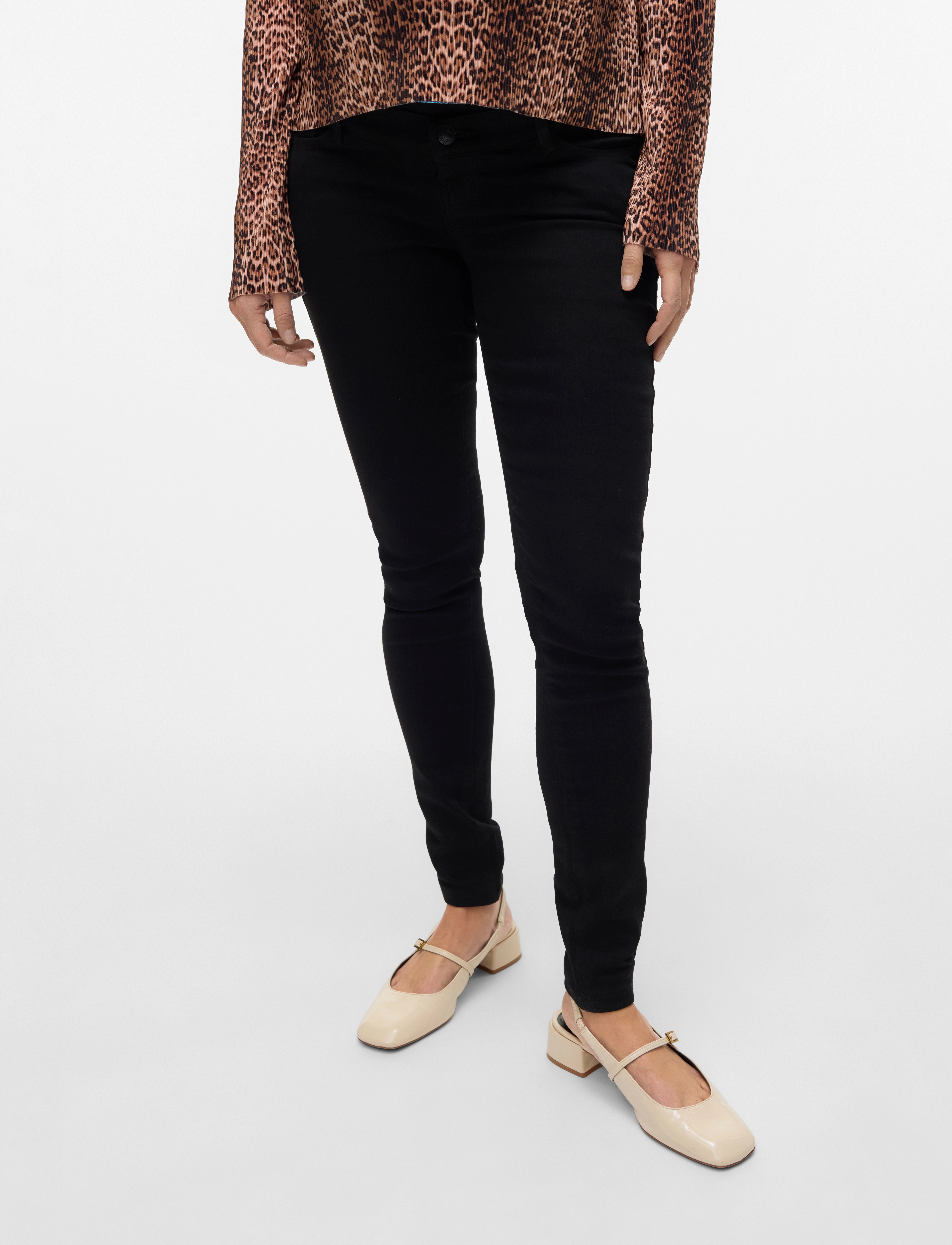Vero Moda Maternity Vmmcara Skinny Vi1110 Jeans, Kvinder, Skinny Ventebukser, Sort, Str: L x 32
