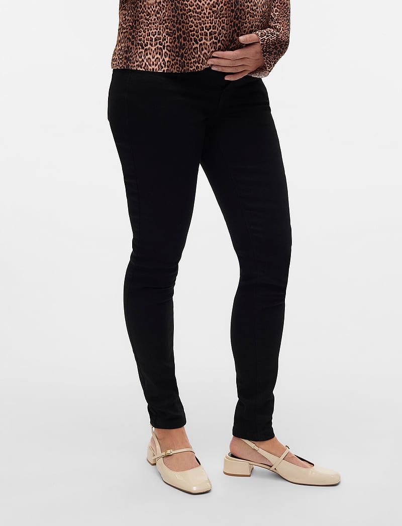 Vero Moda Maternity - VMMCARA SKINNY VI1110 JEANS NOOS - nederdelar - black - 5