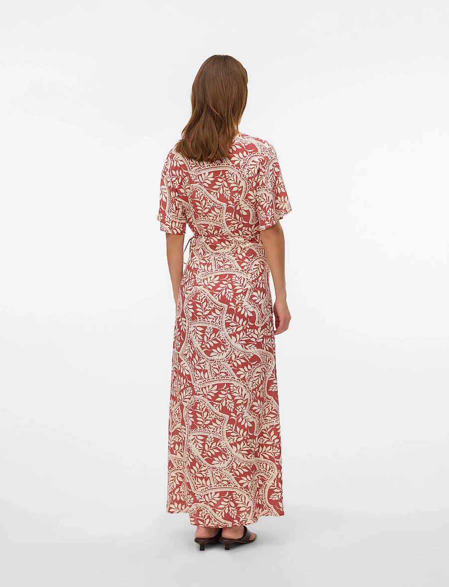 Vero Moda Maternity - VMMBALI S/S ANCLE WRAP DRESS WVN GA - kjoler - marsala - 2