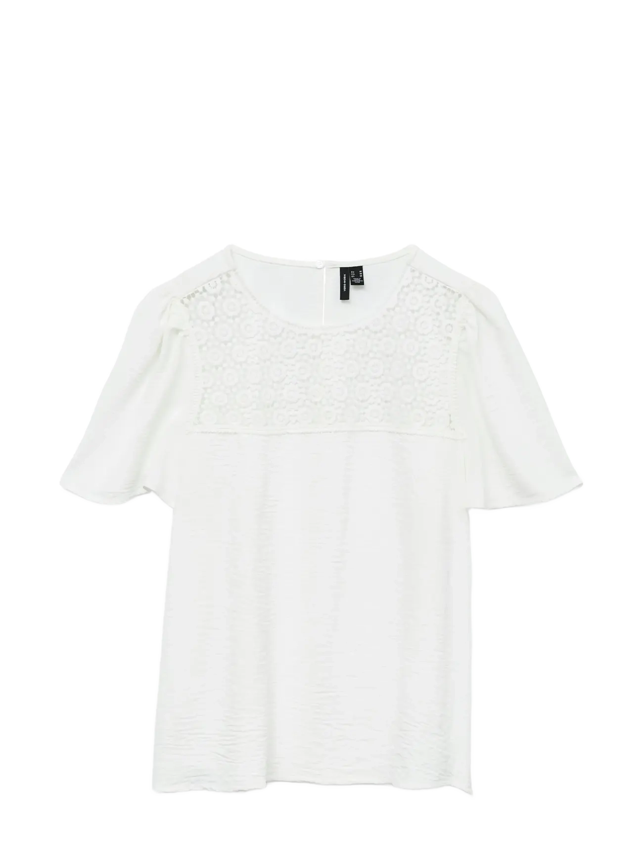 Vero Moda Maternity - VMMALVA CROCHET SS TOP WVN GA - kurzärmelige - cloud dancer - 1