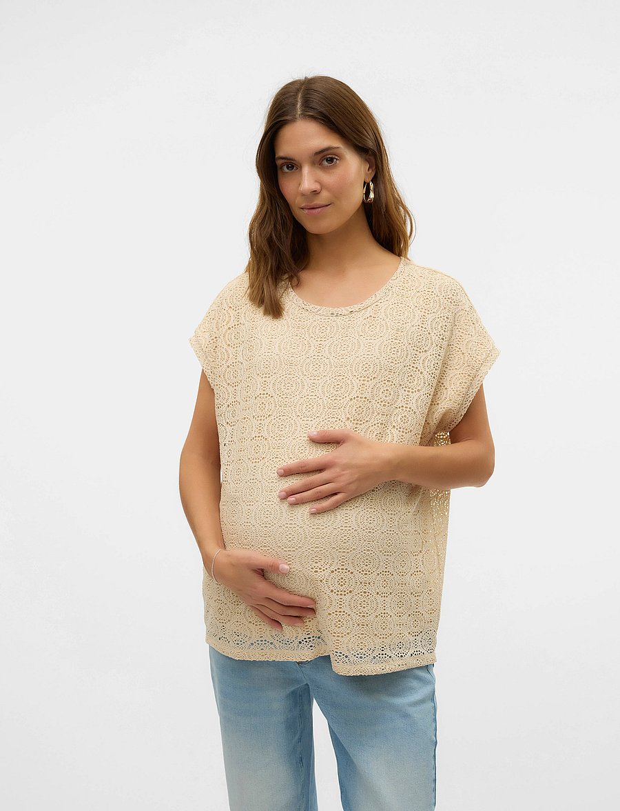Vero Moda Maternity - VMMMAYA AVA SS TOP JRS - topid - birch - 3