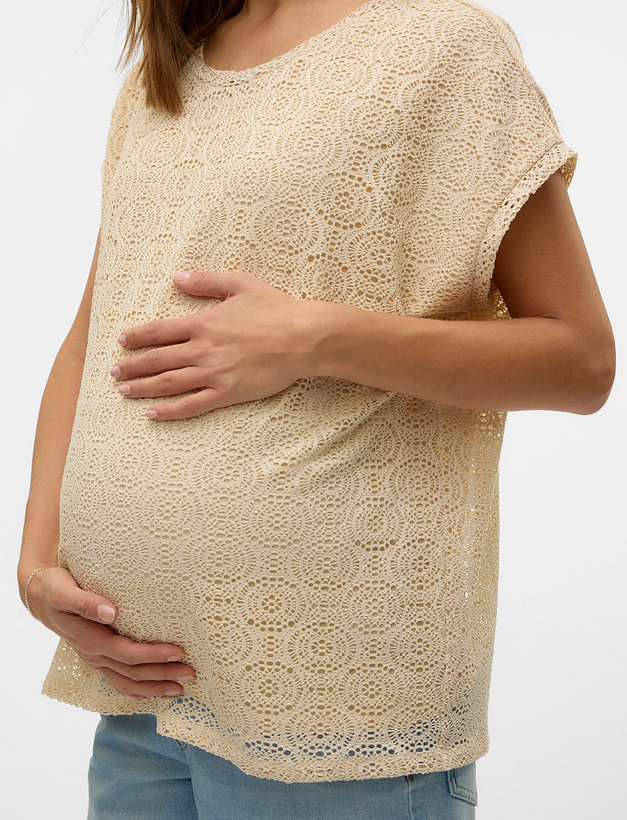 Vero Moda Maternity - VMMMAYA AVA SS TOP JRS - topid - birch - 4