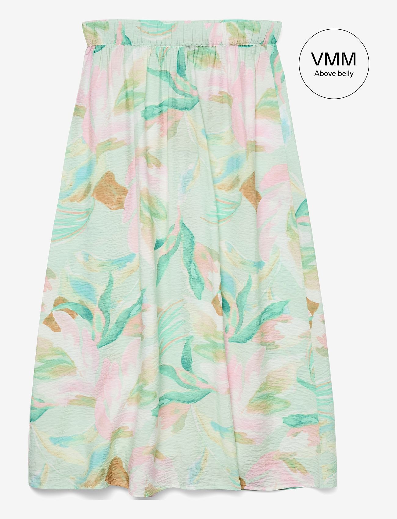 Vero Moda Maternity - VMMJOSIE 7/8 SKIRT WVN GA - nederdelar - birds egg green - 0