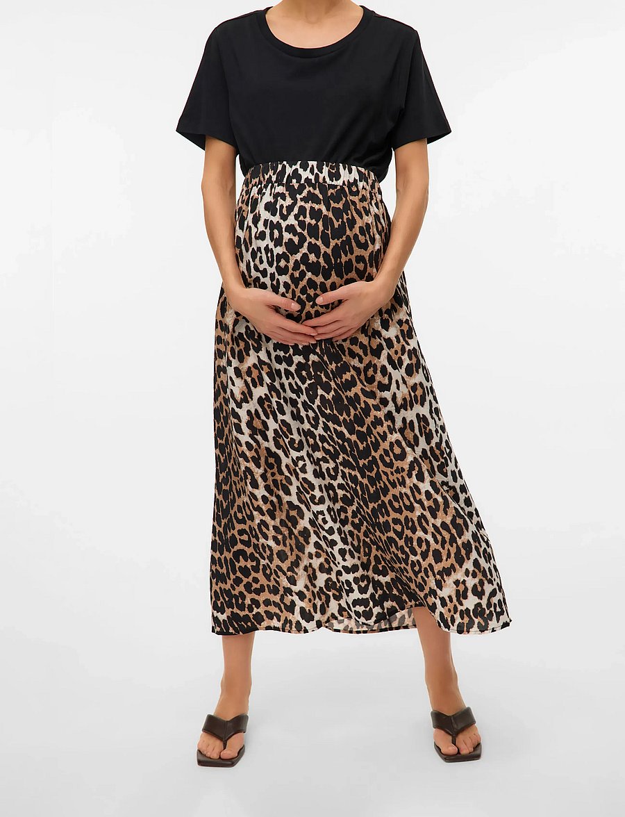Vero Moda Maternity - VMMJOSIE 7/8 SKIRT WVN GA - egret - 0