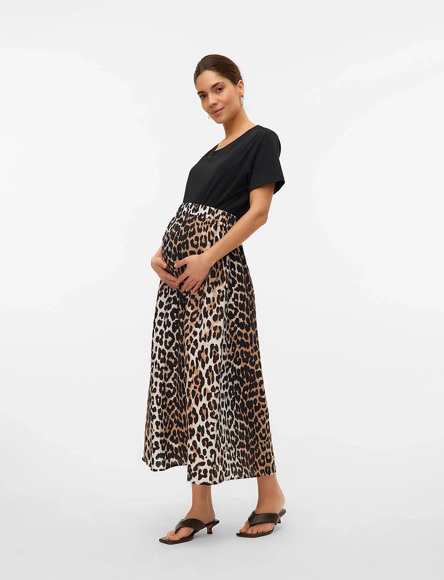 Vero Moda Maternity - VMMJOSIE 7/8 SKIRT WVN GA - egret - 3