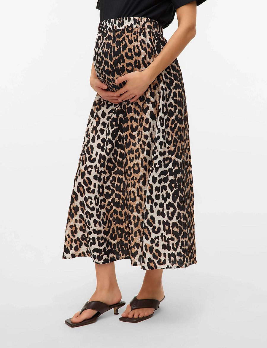 Vero Moda Maternity - VMMJOSIE 7/8 SKIRT WVN GA - egret - 5