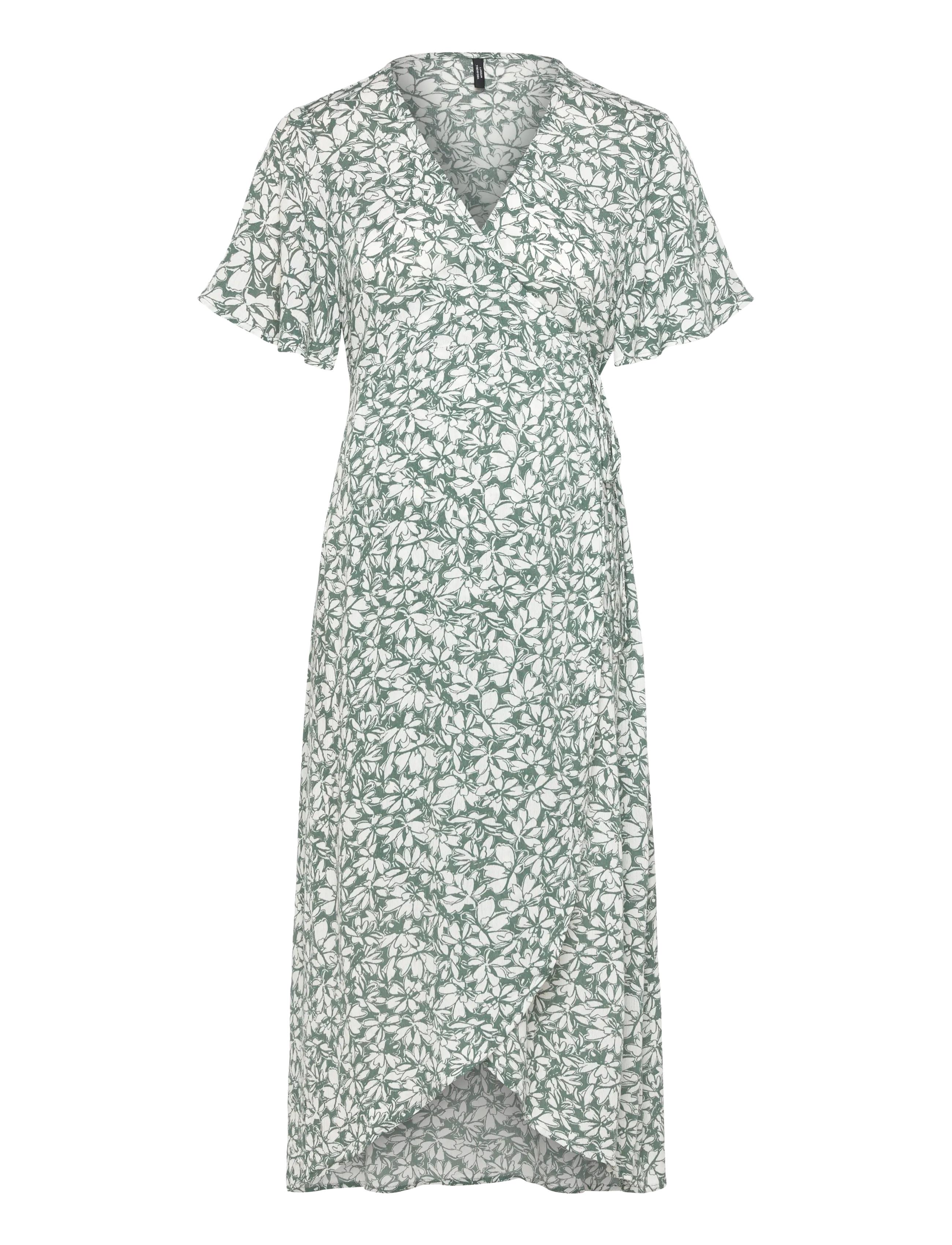 Vero Moda Maternity - VMMMENNY SS CALF WRAP DRESS GA - slå-om-kjoler - laurel wreath - 1