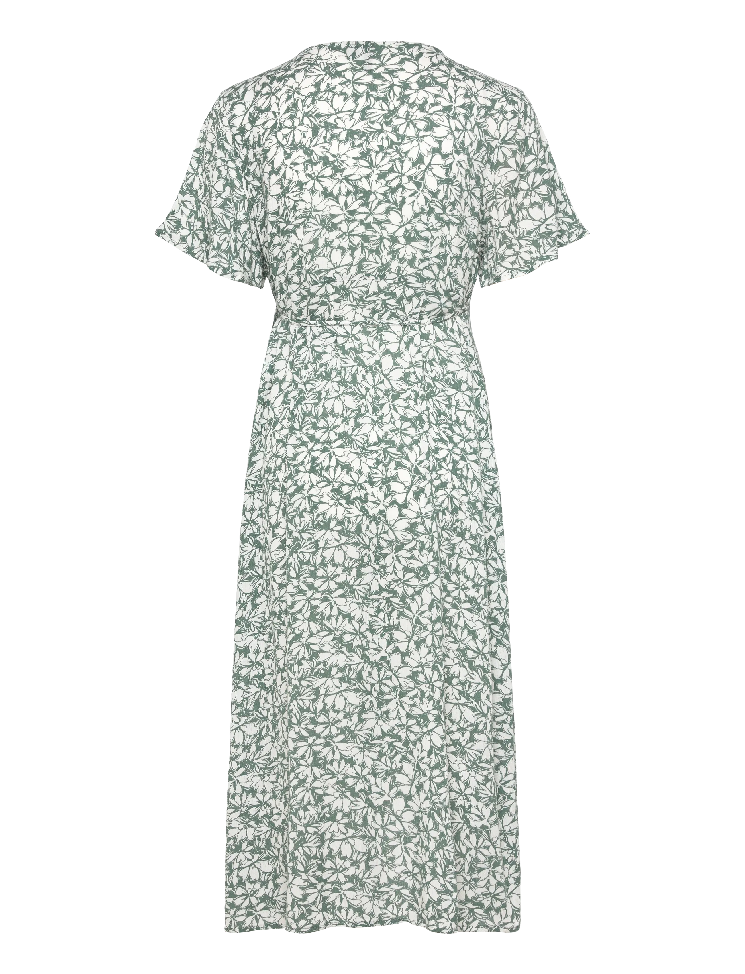 Vero Moda Maternity - VMMMENNY SS CALF WRAP DRESS GA - slå-om-kjoler - laurel wreath - 2