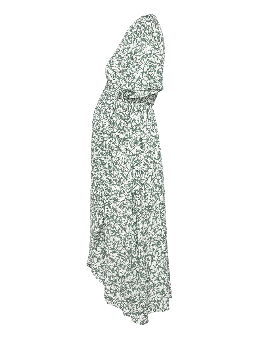 Vero Moda Maternity - VMMMENNY SS CALF WRAP DRESS GA - slå-om-kjoler - laurel wreath - 3