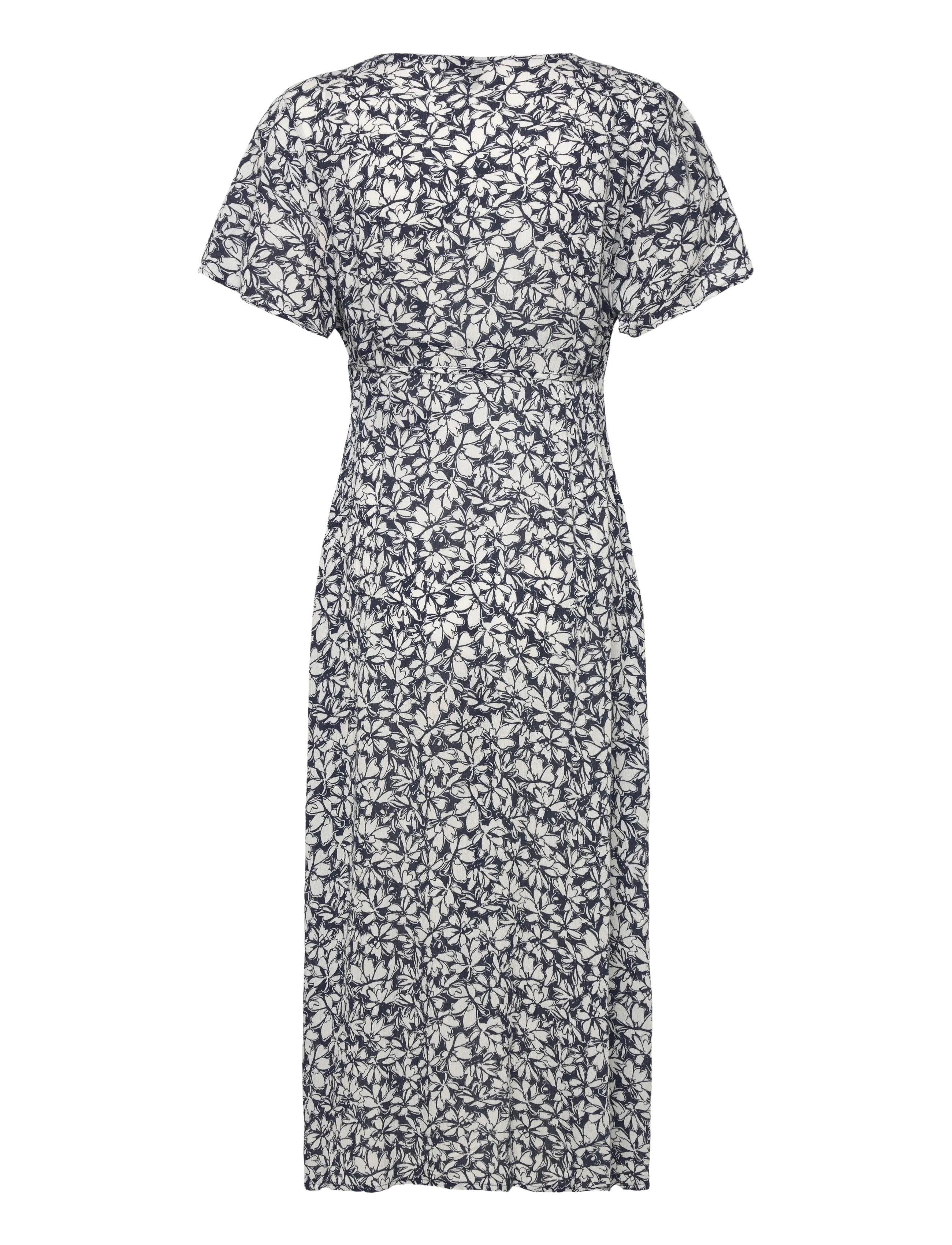 Vero Moda Maternity - VMMMENNY SS CALF WRAP DRESS GA - slå-om-kjoler - navy blazer - 2