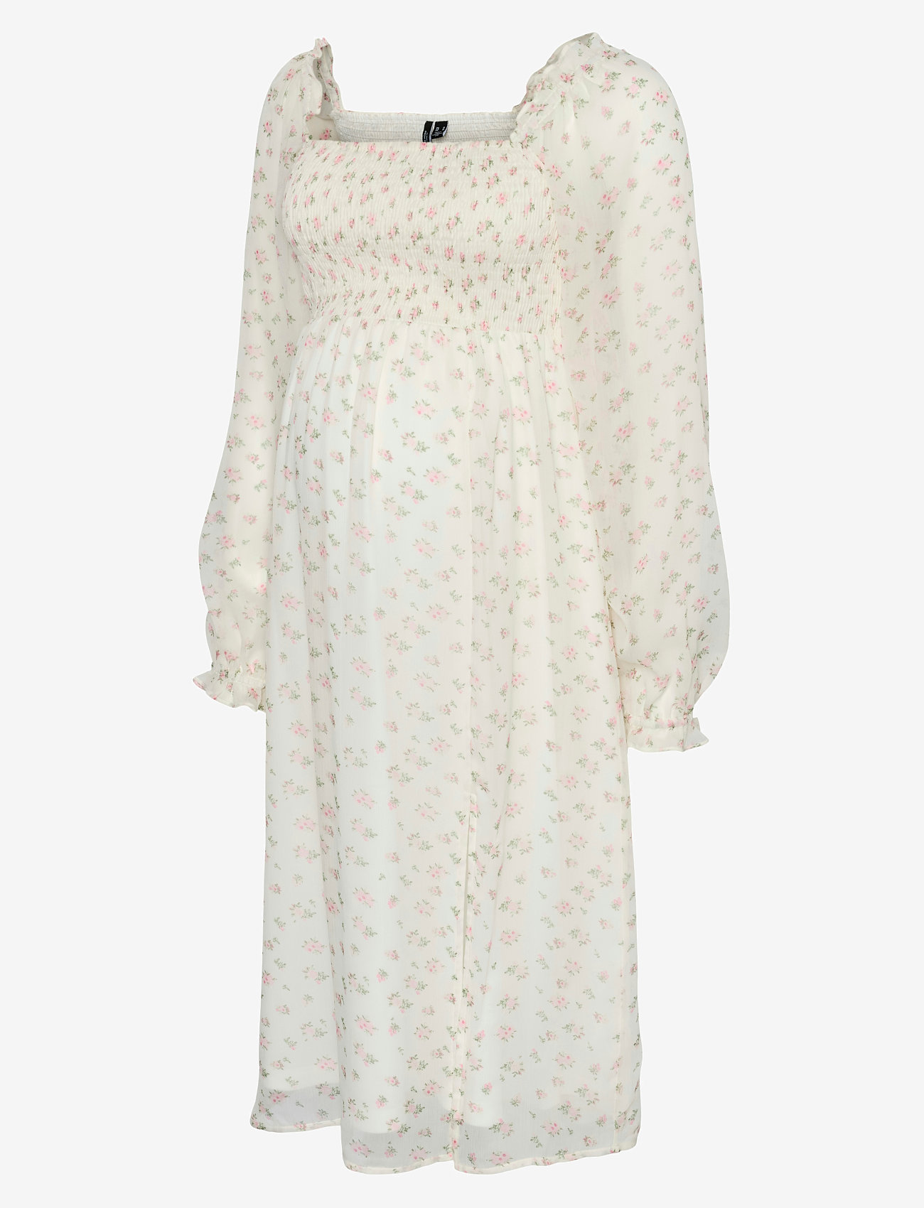 Vero Moda Maternity - VMMSMILLA LS CALF SMOCK DRESS WVN GA - bright white - 1