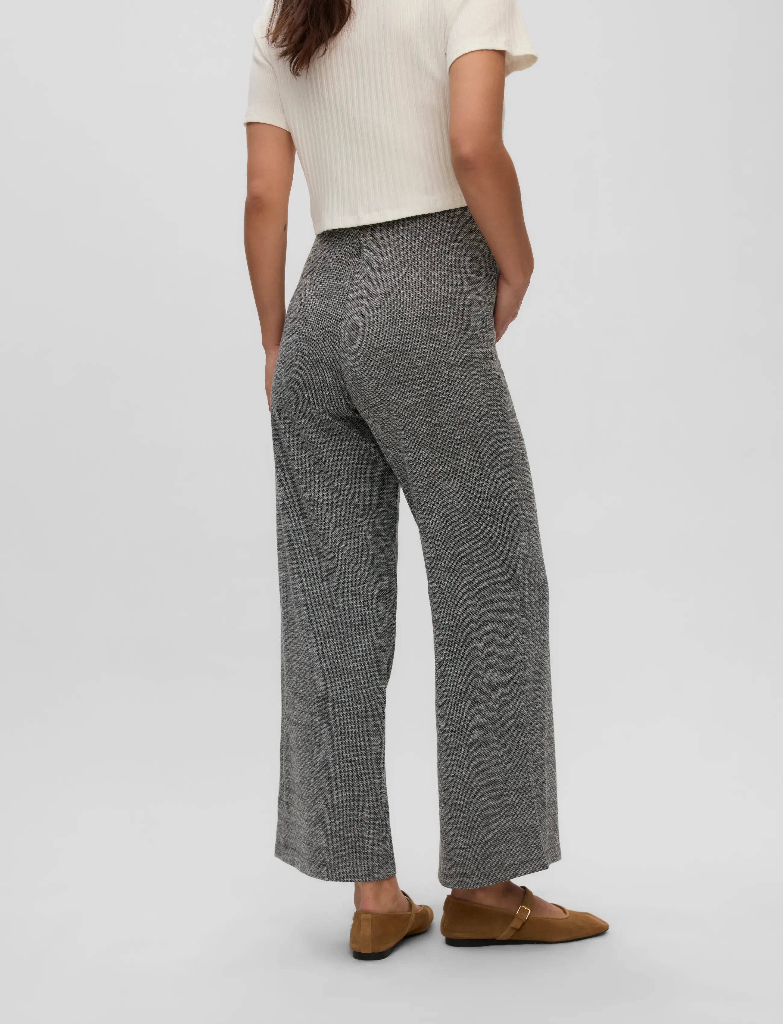 Vero Moda Maternity - VMMBERLIN MY HW WIDE PRINT PANT NOOS - festmode zu outlet-preisen - black - 3