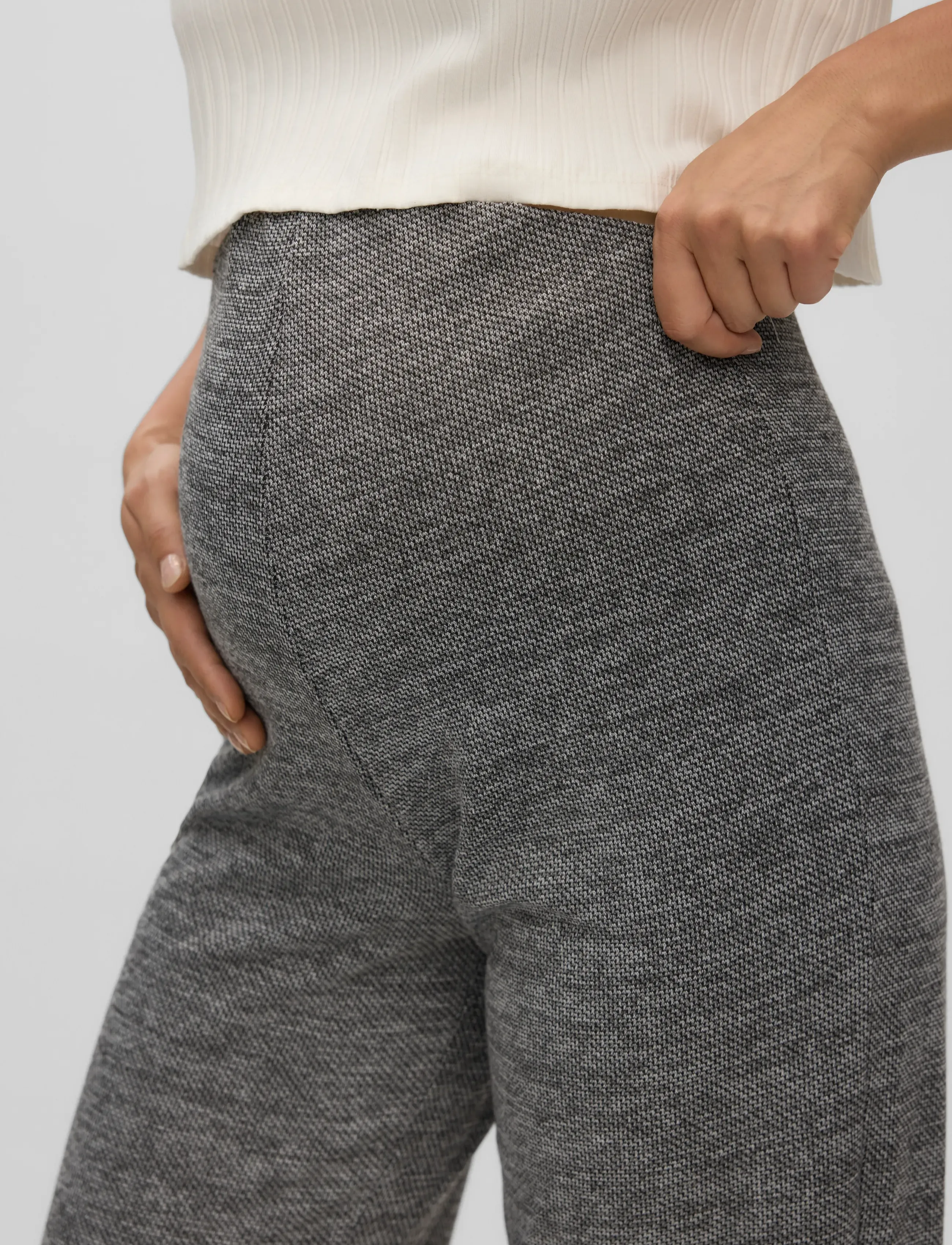 Vero Moda Maternity - VMMBERLIN MY HW WIDE PRINT PANT NOOS - festmode zu outlet-preisen - black - 5