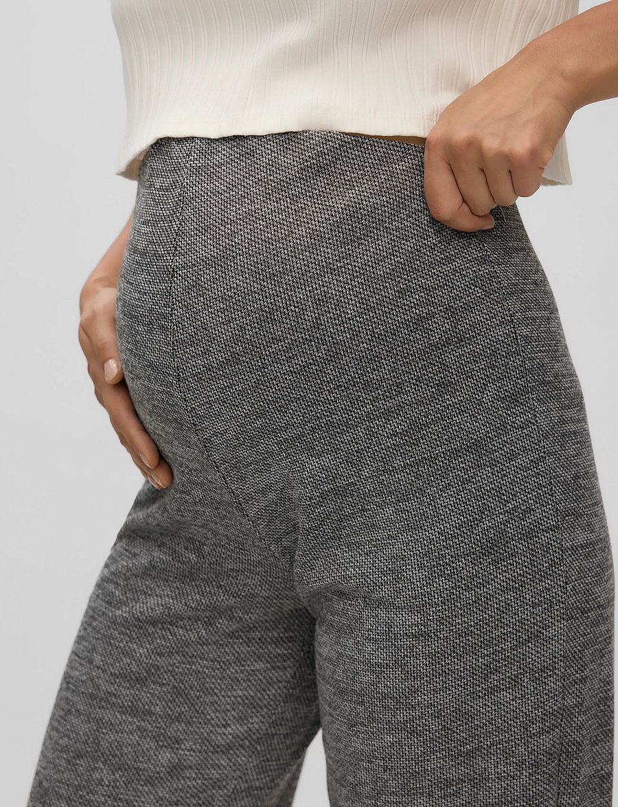 Vero Moda Maternity - VMMBERLIN MY HW WIDE PRINT PANT NOOS - underdele - black - 5