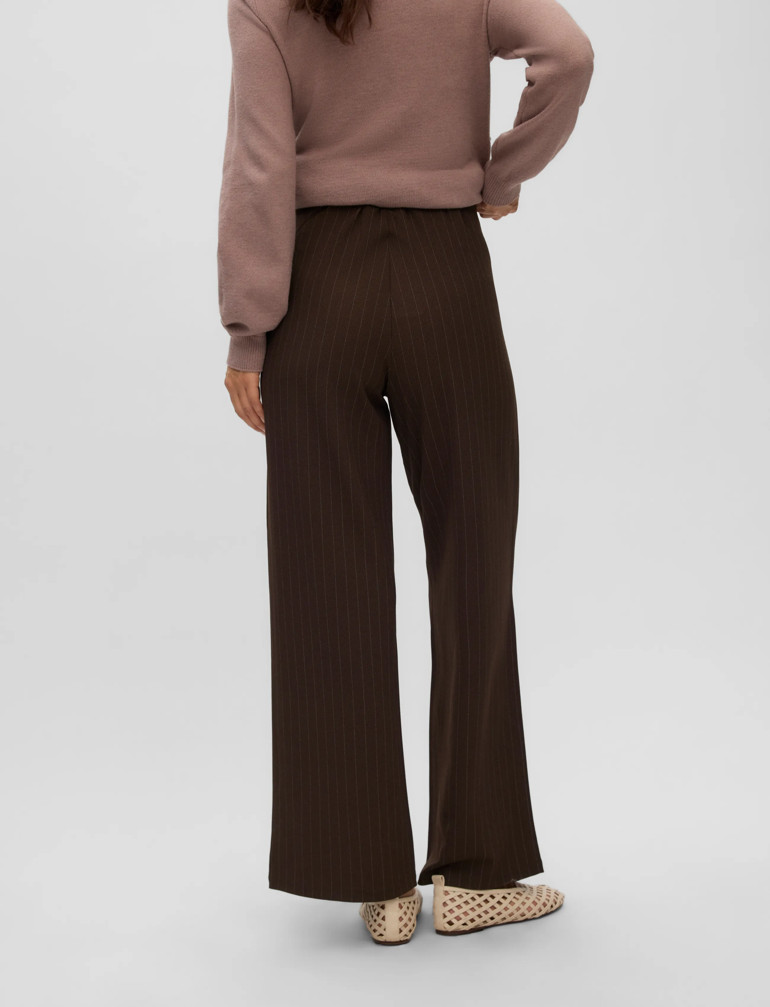 Vero Moda Maternity - VMMBERLIN MY HW WIDE PRINT PANT - bottoms - chocolate torte - 3
