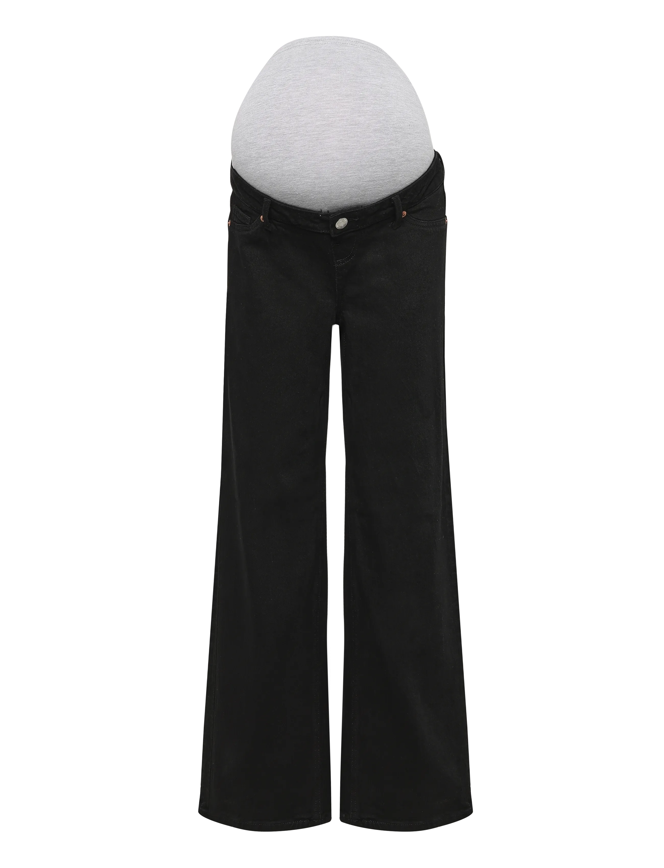 Vero Moda Maternity - VMMTESSA WIDE JEANS RA118 GA - teksad - black - 1