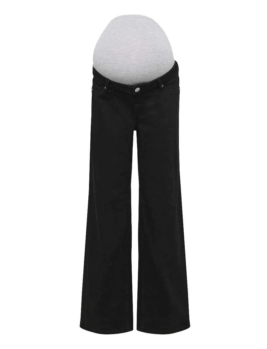 Vero Moda Maternity - VMMTESSA WIDE JEANS RA118 GA - hosen - black - 1
