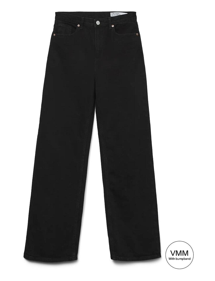 Vero Moda Maternity - VMMTESSA WIDE JEANS RA118 GA NOOS - hosen - black - 1