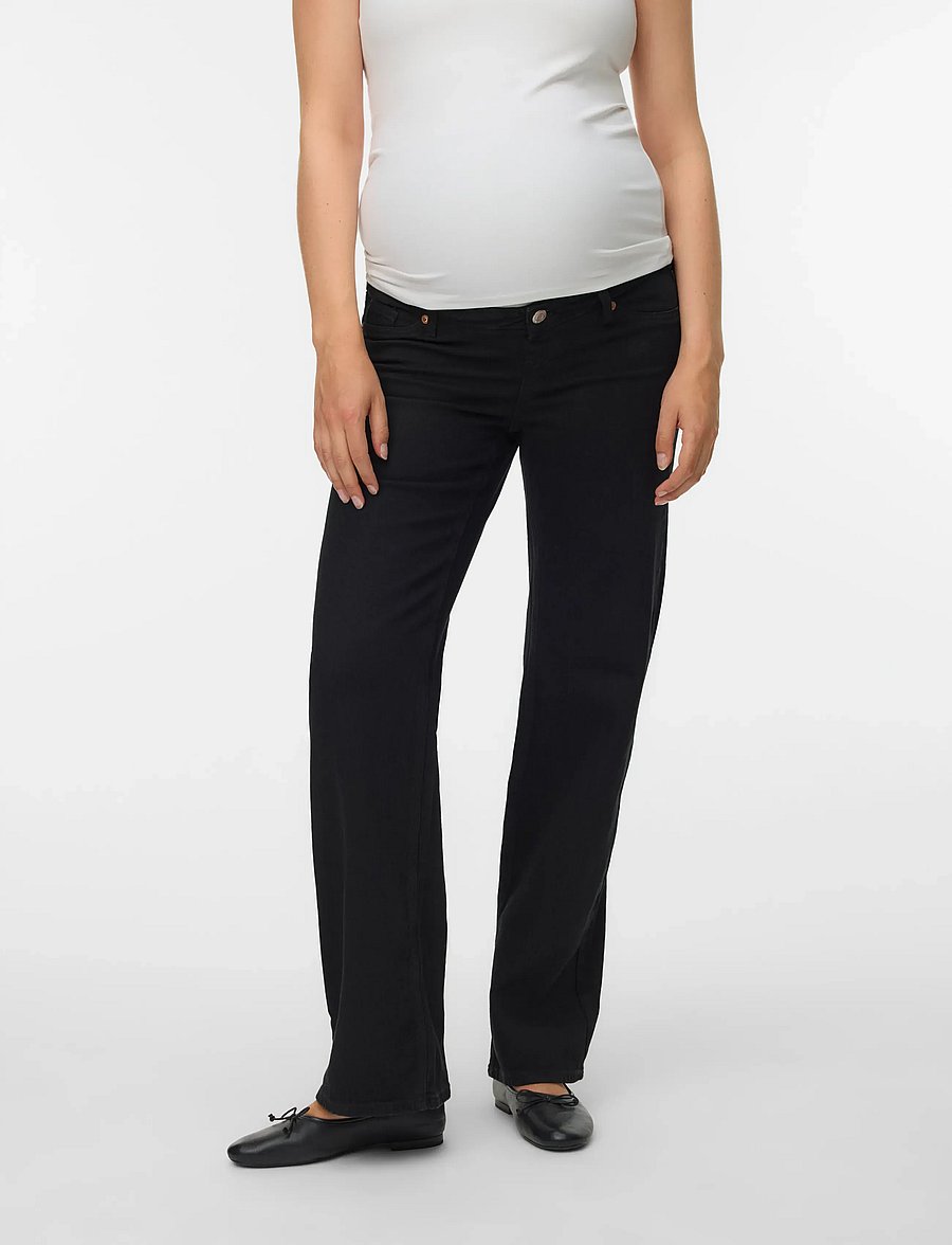 Vero Moda Maternity - VMMTESSA WIDE JEANS RA118 GA NOOS - hosen - black - 0