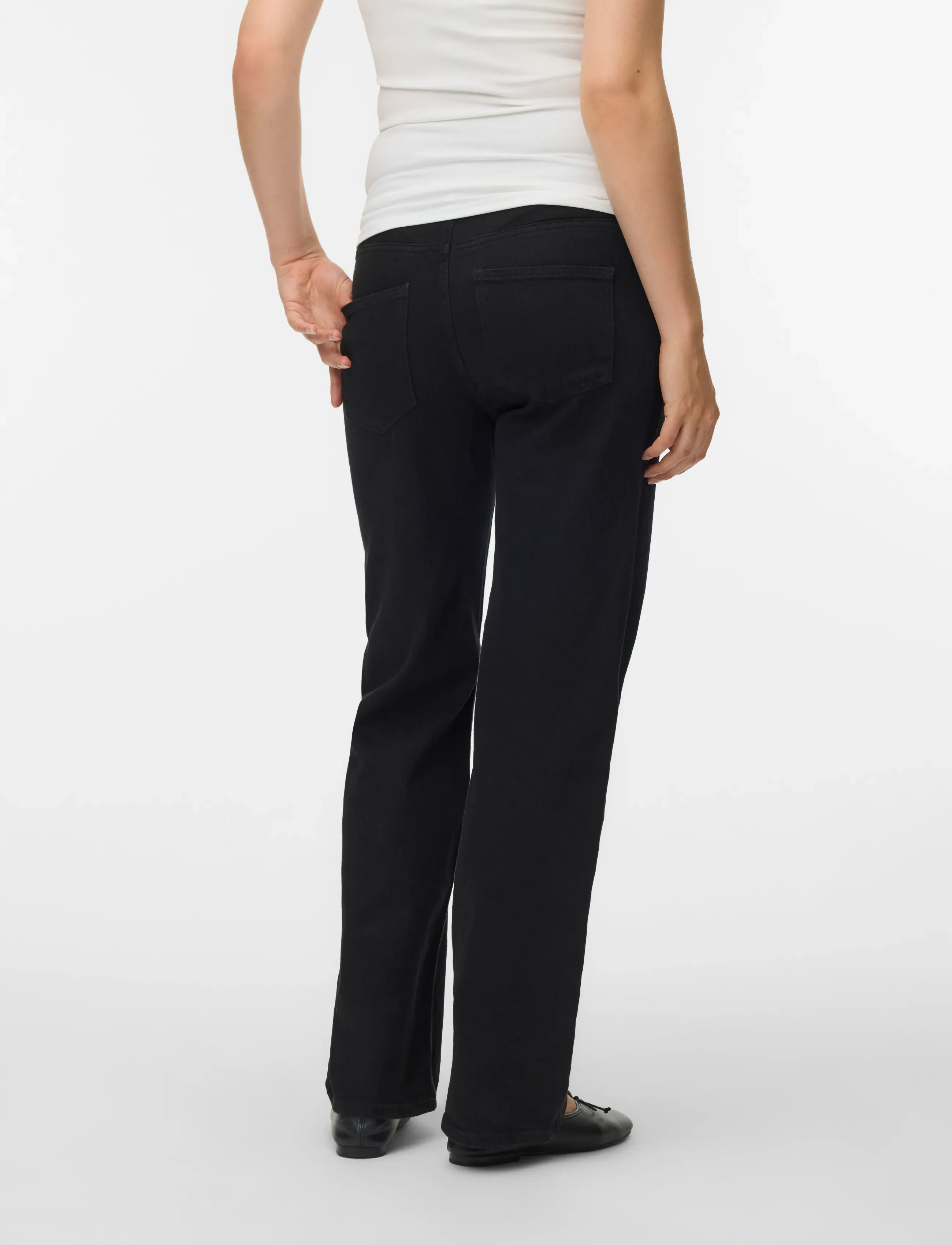 Vero Moda Maternity - VMMTESSA WIDE JEANS RA118 GA NOOS - hosen - black - 2