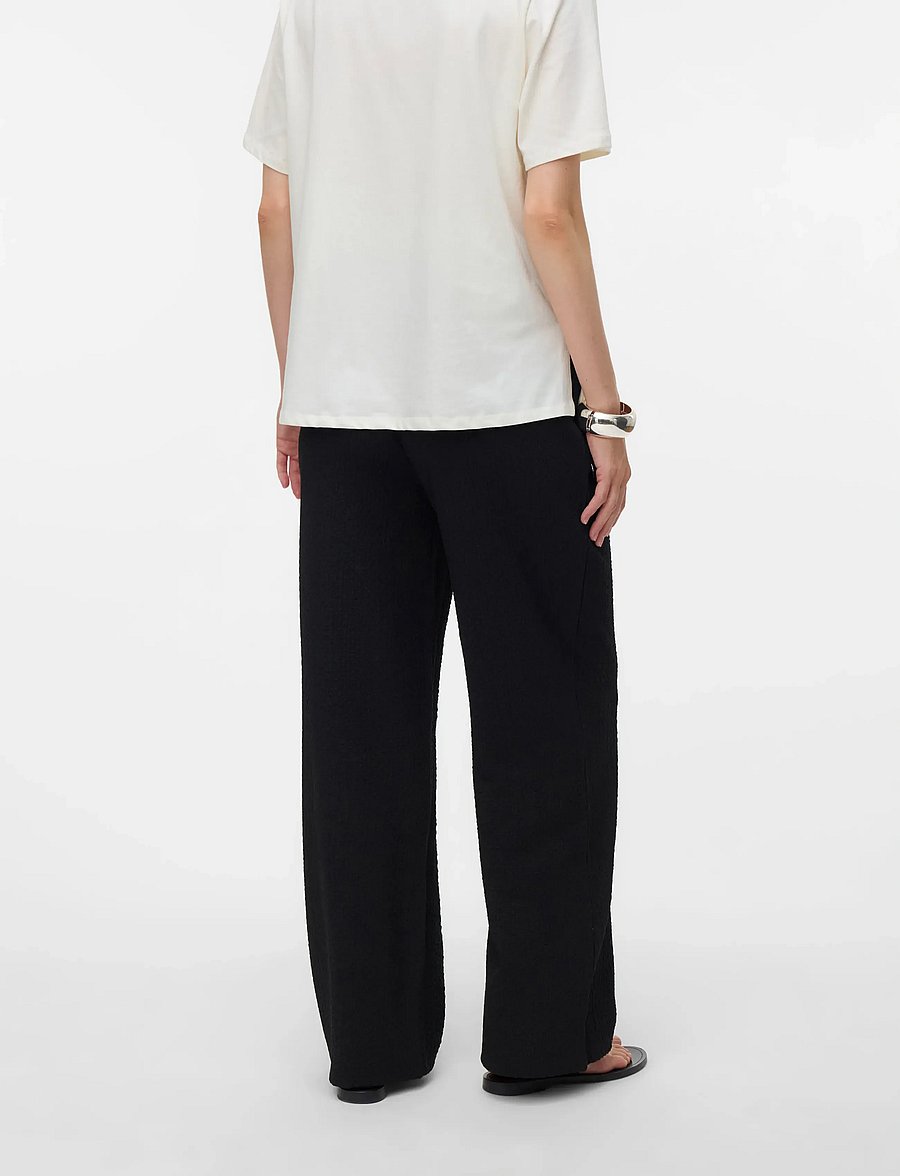 Vero Moda Maternity - VMMCILLE WIDE PANTS JRS - nederdelar - black - 3