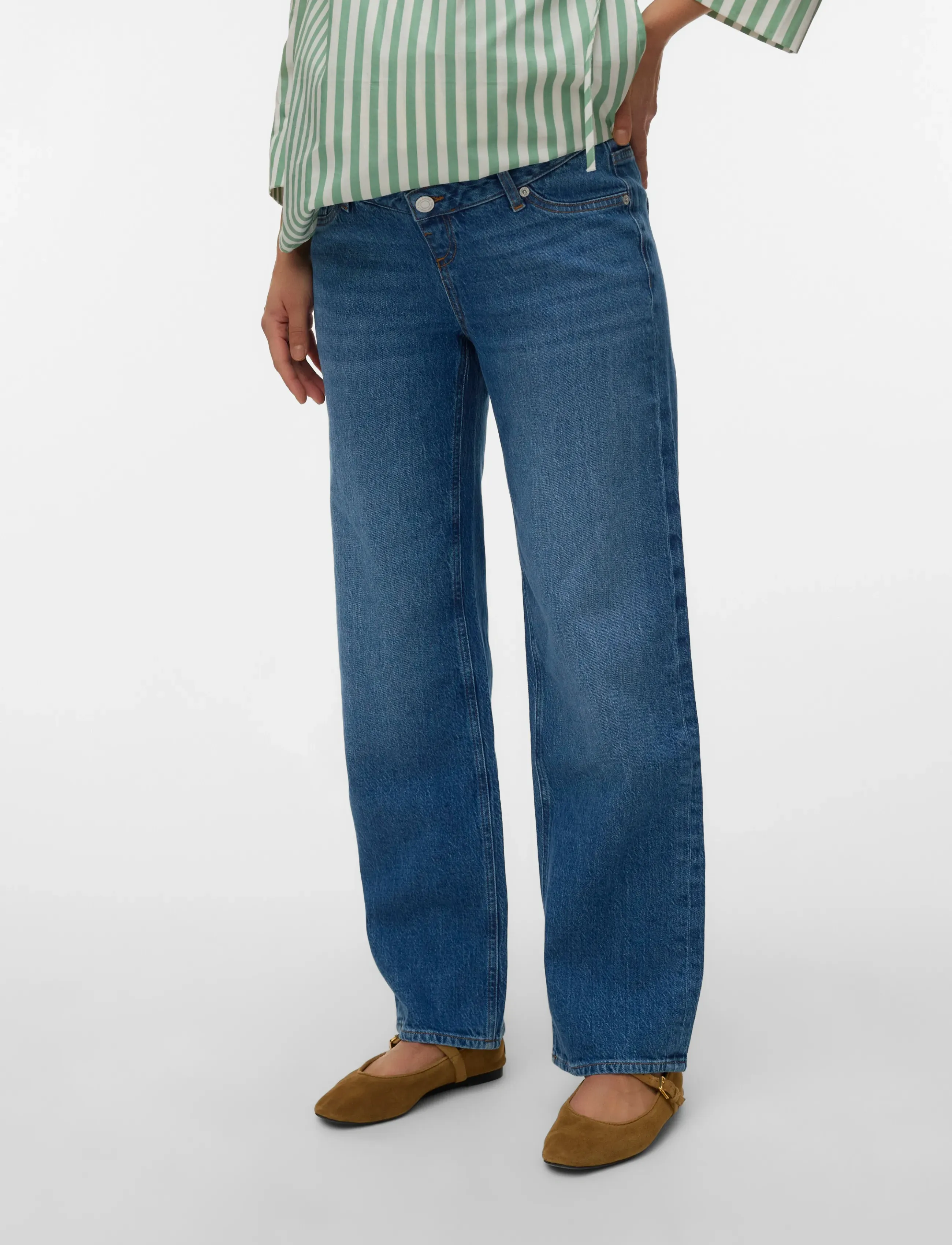 Vero Moda Maternity VMMTESSA WIDE JEANS RA380 GA NOOS - hosen - medium blue denim - Umstandsmode - MEDIUM BLUE DENIM / blue