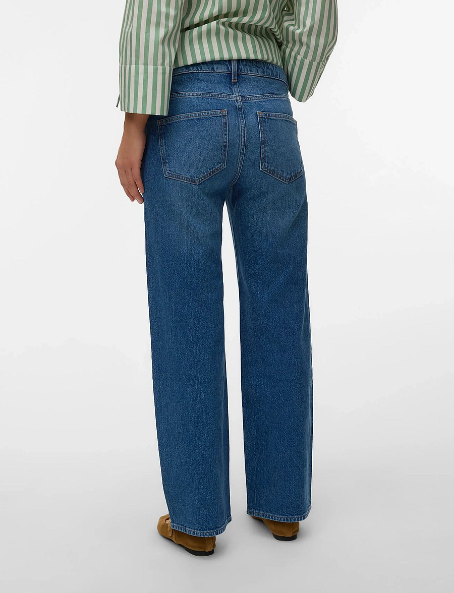 Vero Moda Maternity - VMMTESSA WIDE JEANS RA380 GA NOOS - hosen - medium blue denim - 3