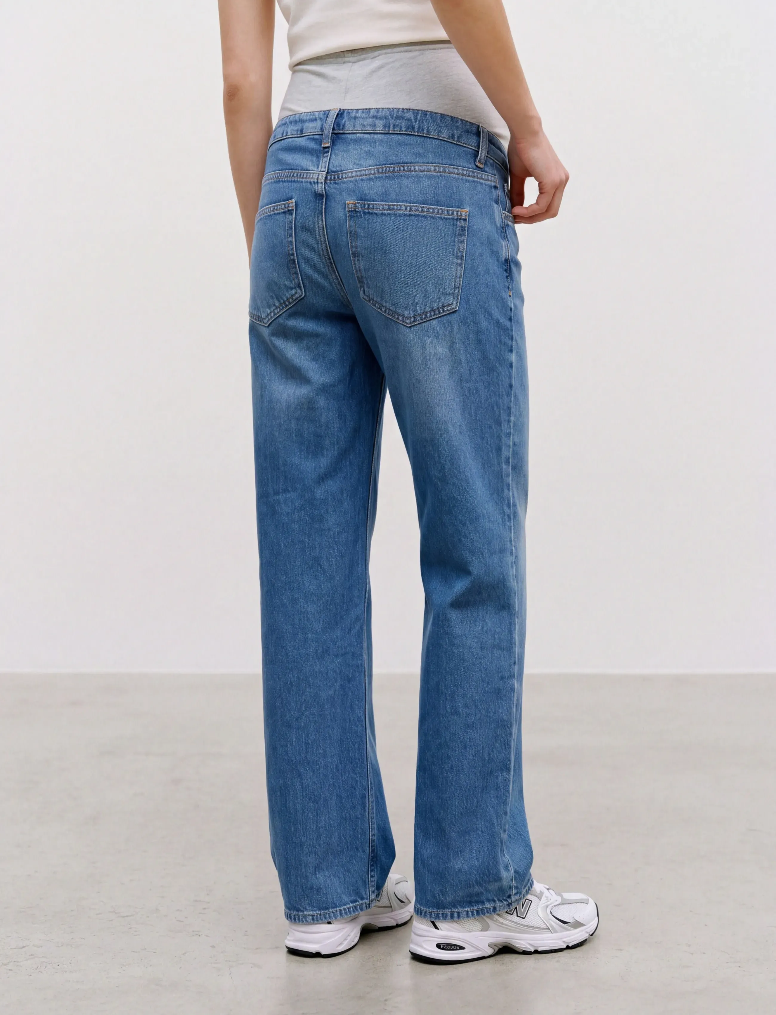 Vero Moda Maternity - VMMTESSA WIDE JEANS RA380 GA NOOS - nederdelar - medium blue denim - 3