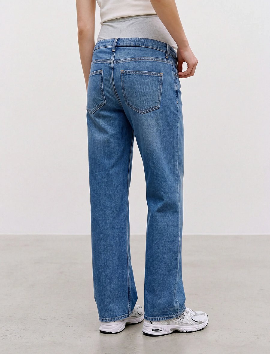 Vero Moda Maternity - VMMTESSA WIDE JEANS RA380 GA NOOS - nederdelar - medium blue denim - 3