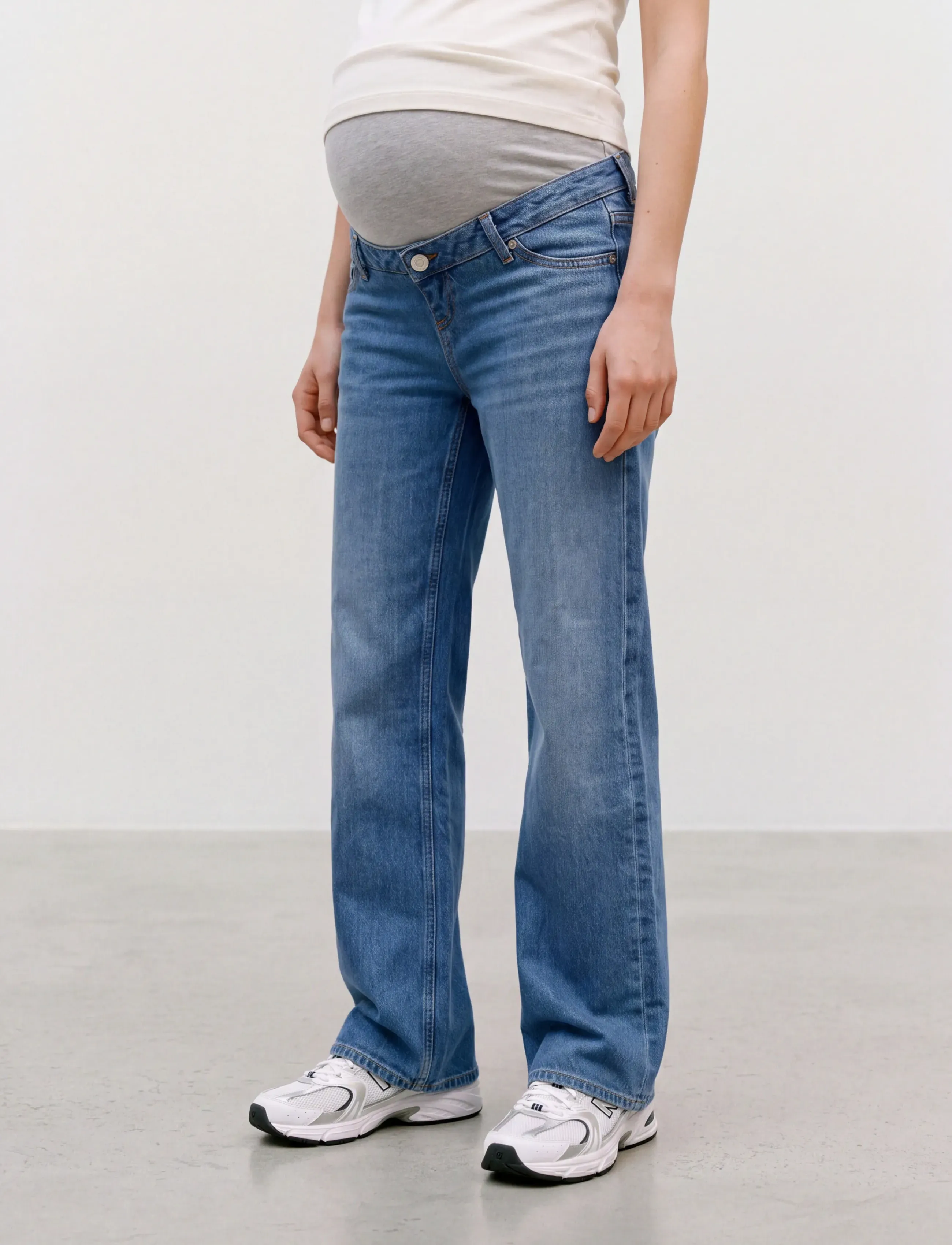 Vero Moda Maternity - VMMTESSA WIDE JEANS RA380 GA NOOS - nederdelar - medium blue denim - 5