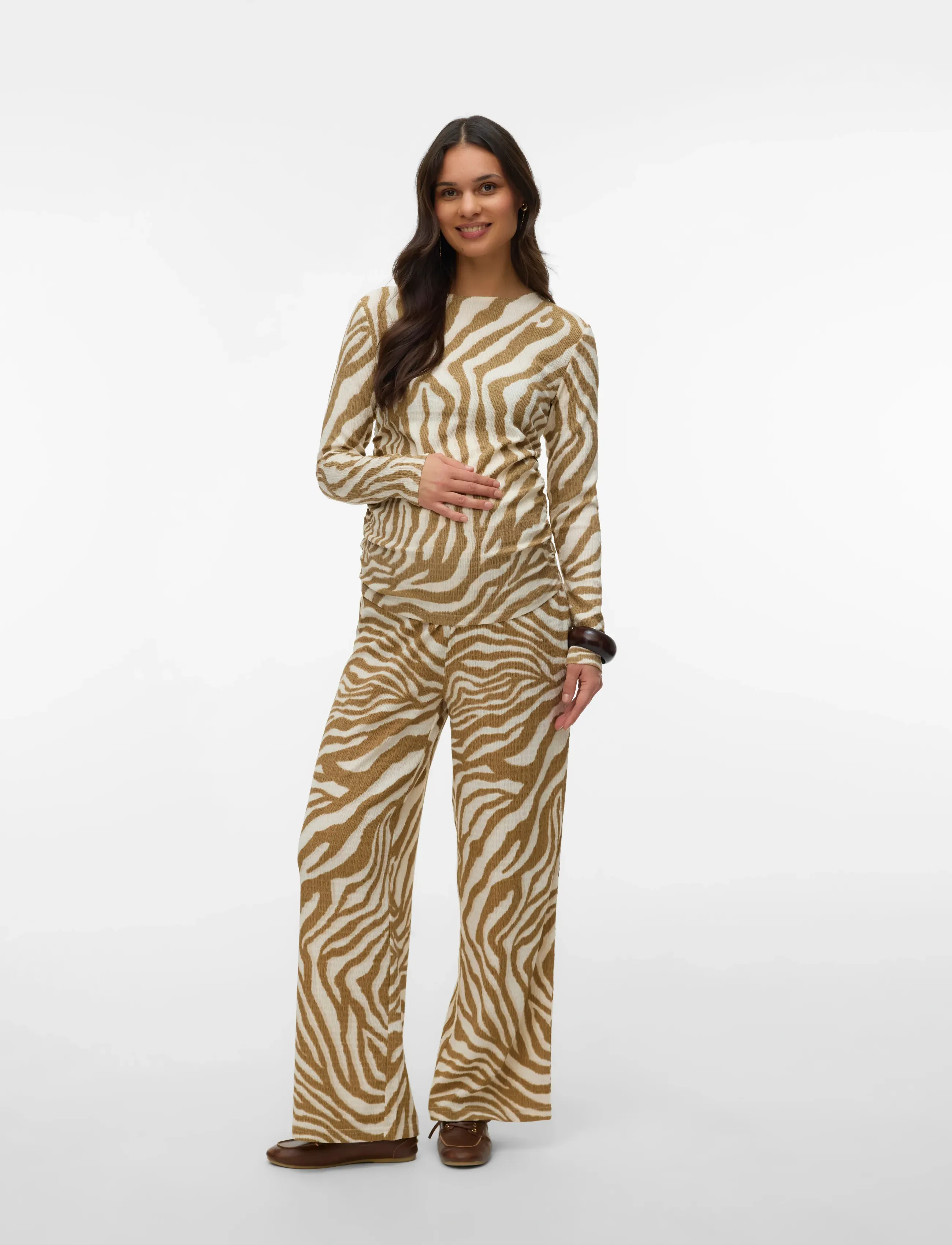 Vero Moda Maternity - VMMFRIGA IDA LS TOP JRS - birch - 4
