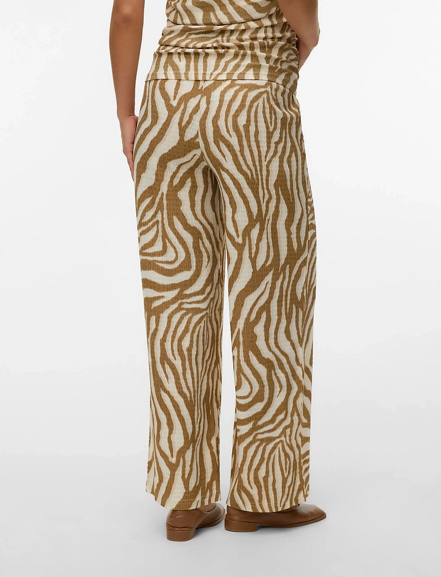 Vero Moda Maternity - VMMFRIGA WIDE PANTS JRS - hosen mit weitem bein - birch - 3