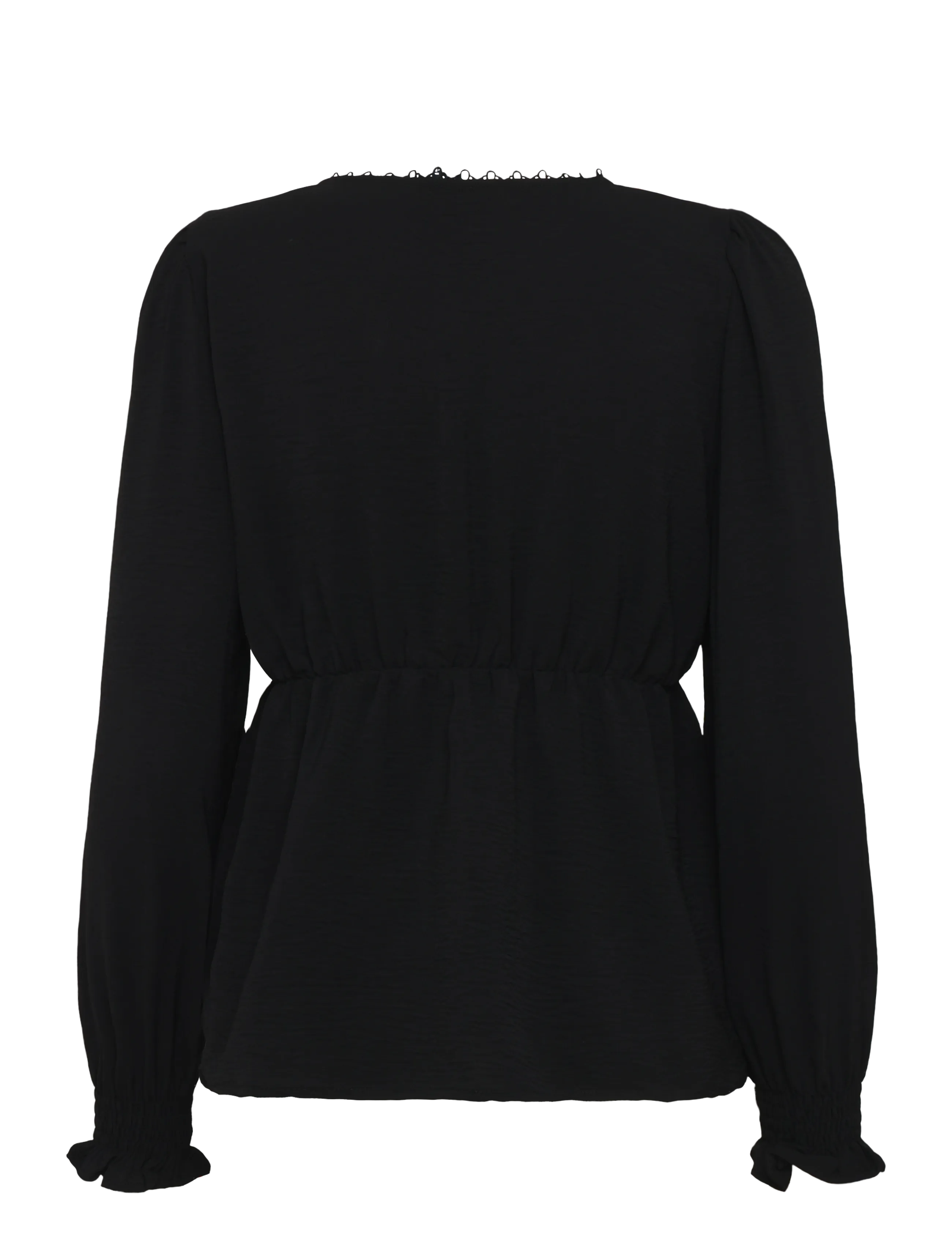 Vero Moda Maternity - VMMALVA LACE LS TOP WVN GA - pikkade varrukatega pluusid - black - 2